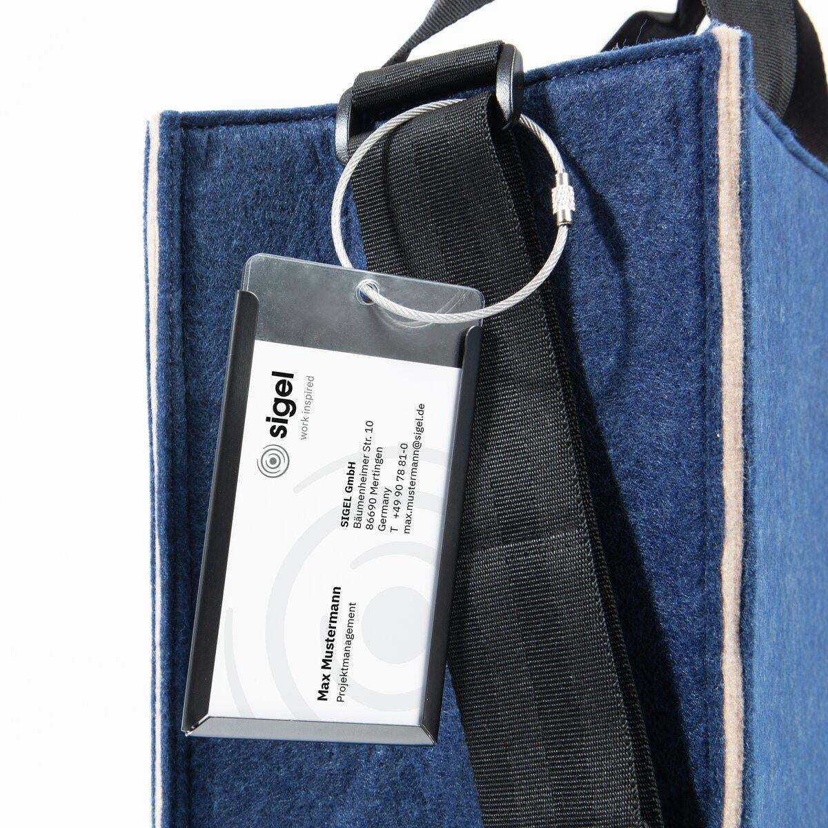 Sigel Desk Sharing Bag Bicol M – Schultertasche, Beige/Blau