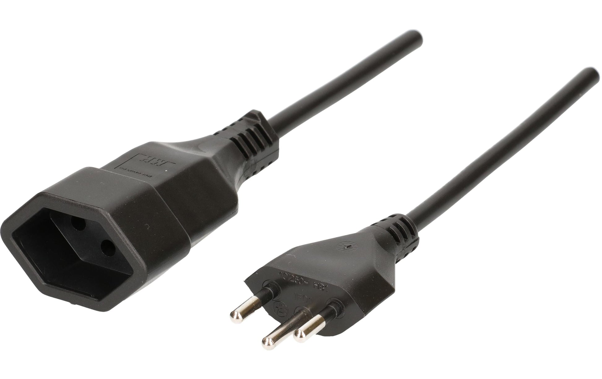 Max Hauri AG Max Hauri Verlängerungskabel – T13–T12, 5 m, aussen, 3×1,5 mm², schwarz