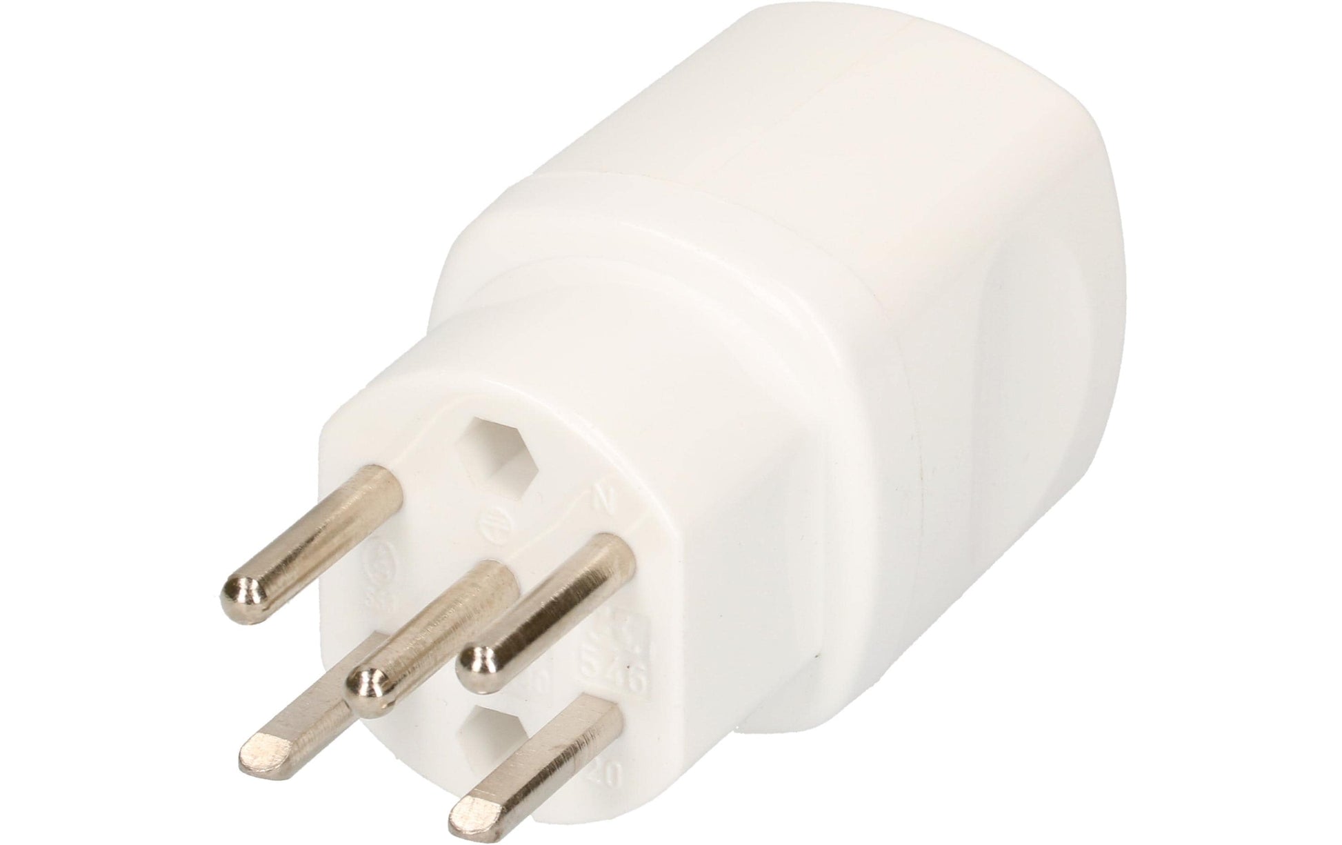 Max Hauri AG Max Hauri Adapterkabel, T15–NEMA 5-15, 5-polig, 10 A 400 V, 80×38×41 mm – weiss