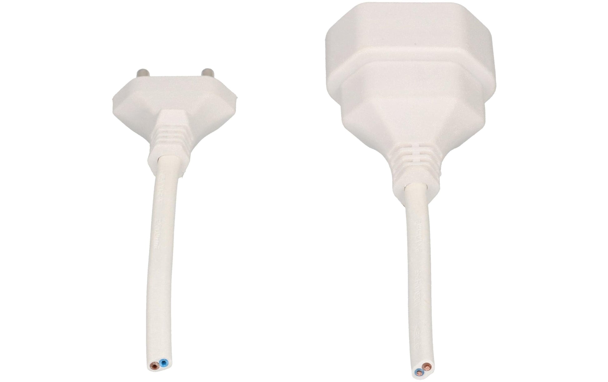 Max Hauri AG Max Hauri Verlängerungskabel – T11–T11, 3 m, 2×1 mm², weiss