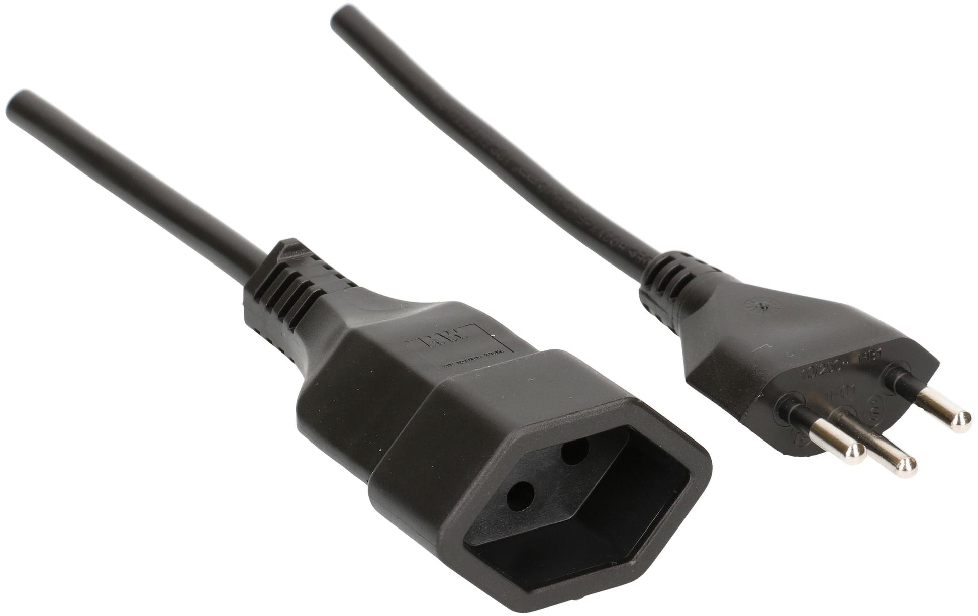 Max Hauri AG Max Hauri Verlängerungskabel – T13–T12, 5 m, aussen, 3×1,5 mm², schwarz