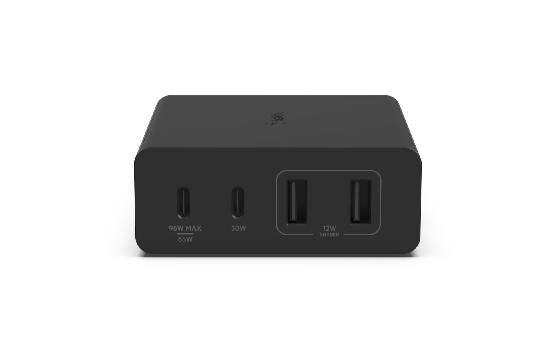 Belkin Ladegerät – 108 W, 2× USB-C + 2× USB-A, GaN, mit 2 m Netzkabel
