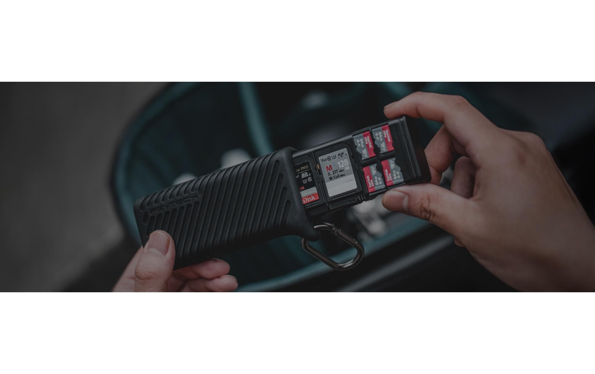 PGYTECH P-GM-163 Kartenleser – SD, microSD – USB-C 3.2 Gen 1 – für Kameras, Smartphones, Drohnen und mehr