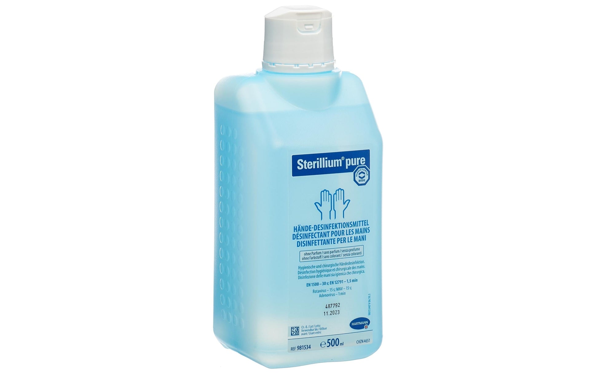 Sterillium Desinfektionsmittel – Kunststoff, Weiss, 500 ml