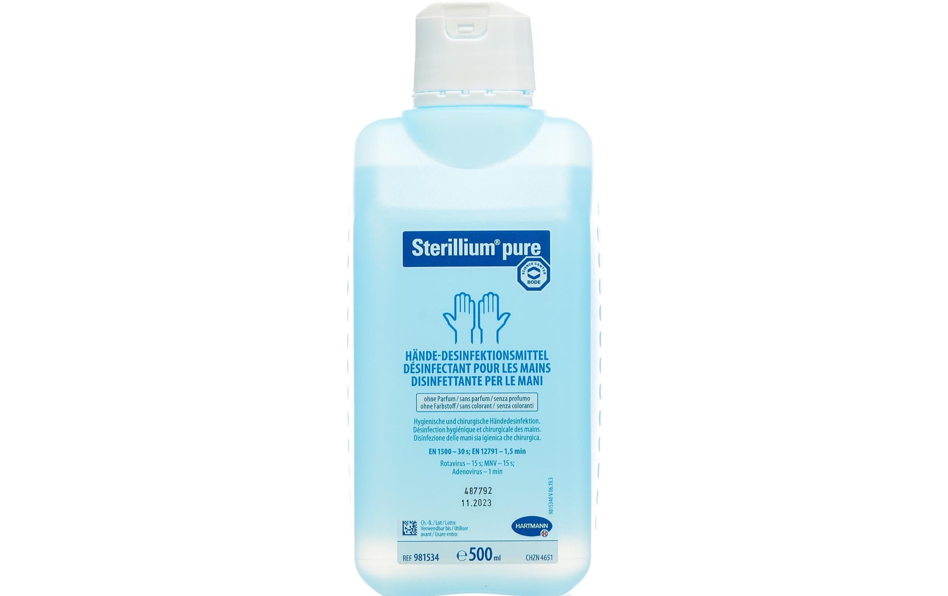 Sterillium Desinfektionsmittel – Kunststoff, Weiss, 500 ml