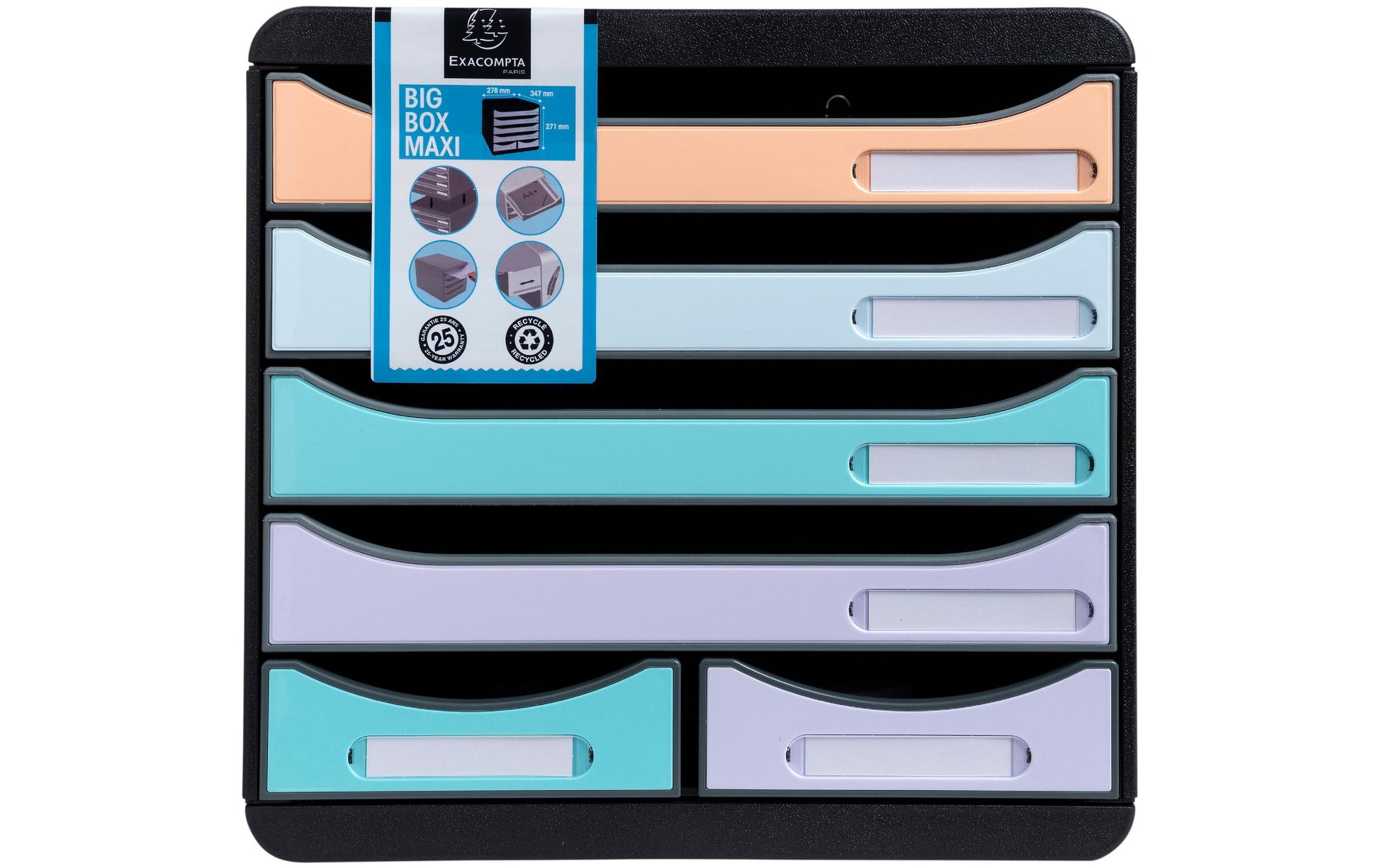 Exacompta Schubladenelement – für Format A4+ – 347 × 271 × 278 mm