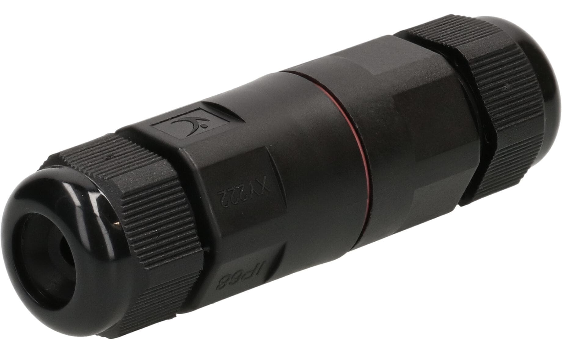 Max Hauri AG Max Hauri Kabelverbinder, IP68, 3-polig, 16 A, 250 V, Schraubklemme, 91×30 mm – schwarz