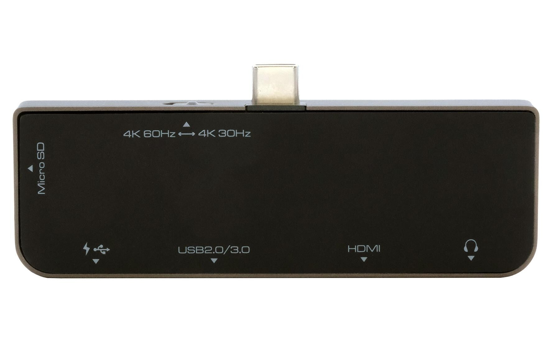 EXSYS EX-1222HM Dockingstation – USB-C, HDMI, USB-A, 87 W PD, microSD, 3,5 mm Audio, für Windows/Mac/Linux