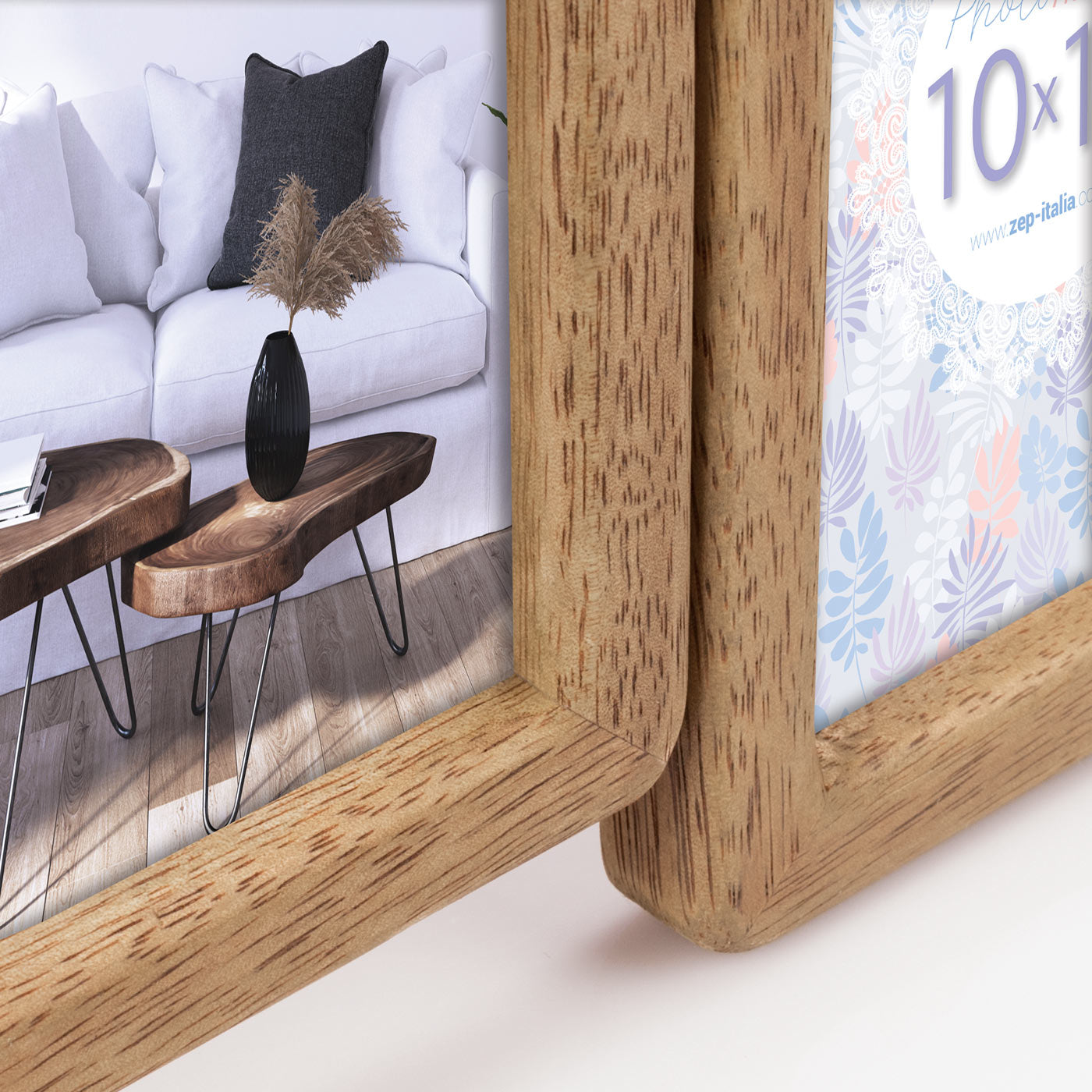 ZEP Bilderrahmen-Set – für 10 × 15 cm, 6-teilig – MDF & Holz, braun