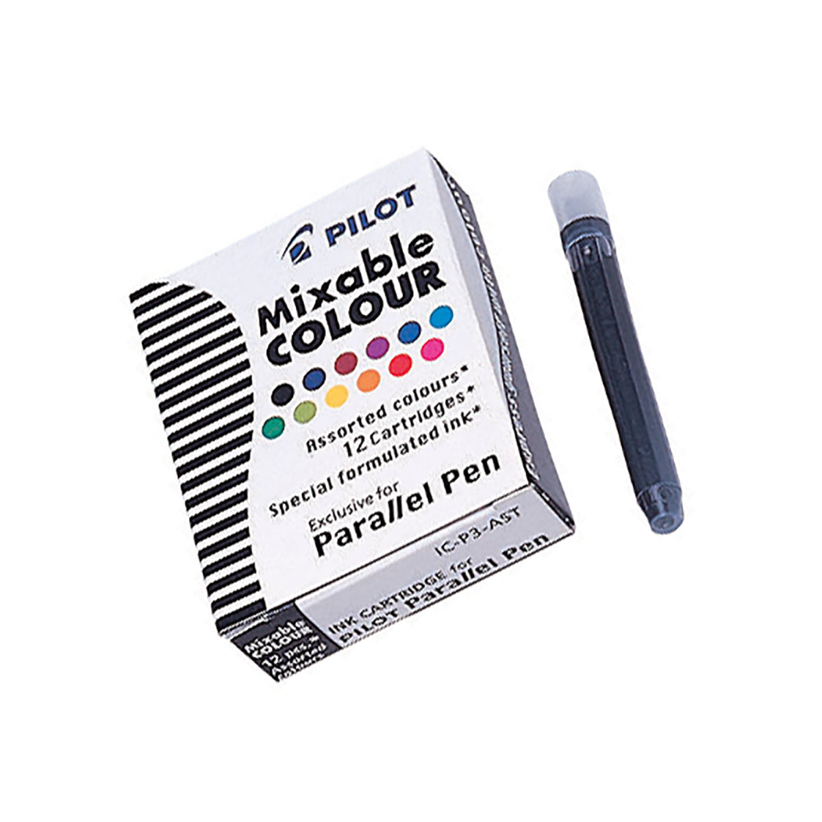 Pilot IC-P3-AST Füllhalter-Patrone – Assortiert, für Parallel Pen, 12er-Pack