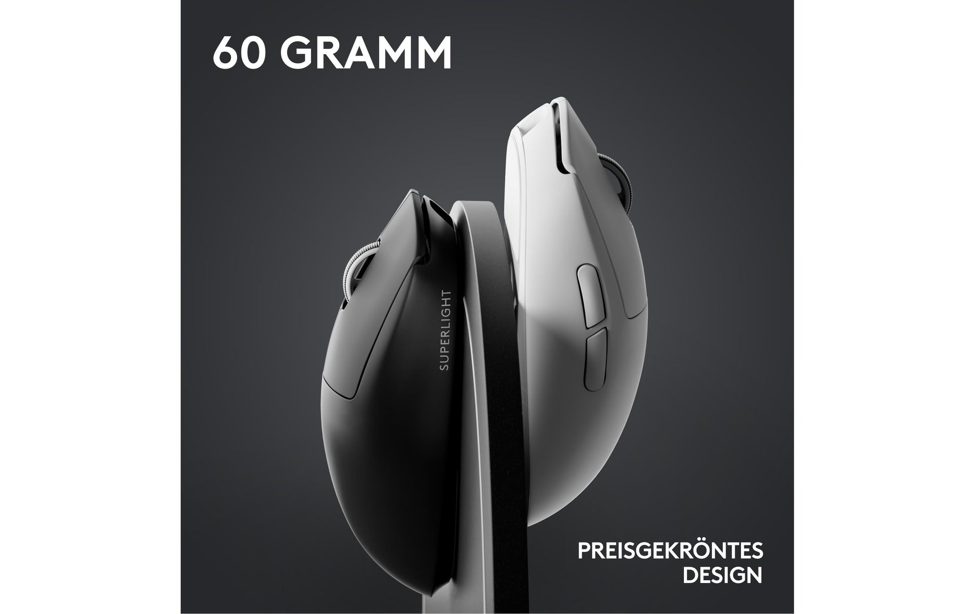 Logitech G PRO X SUPERLIGHT 2 – Gaming-Maus – Kabellos (2,4 GHz), 32000 DPI, Rechts, Weiss