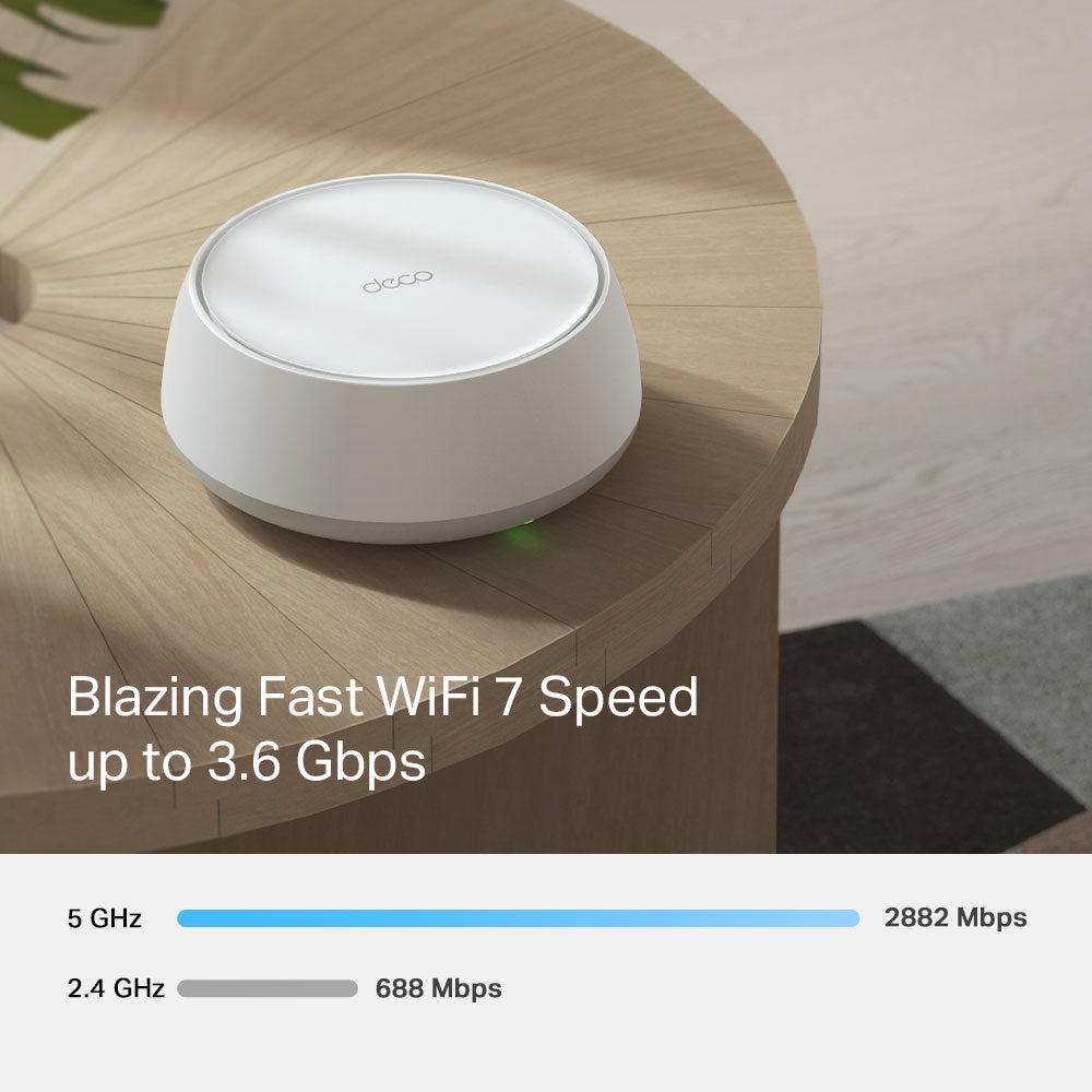 TP-Link DECO BE25 – WLAN-Router – Wi-Fi 7 Dual-Band (2,4/5 GHz), 3,6 Gbit/s, 2.5GbE