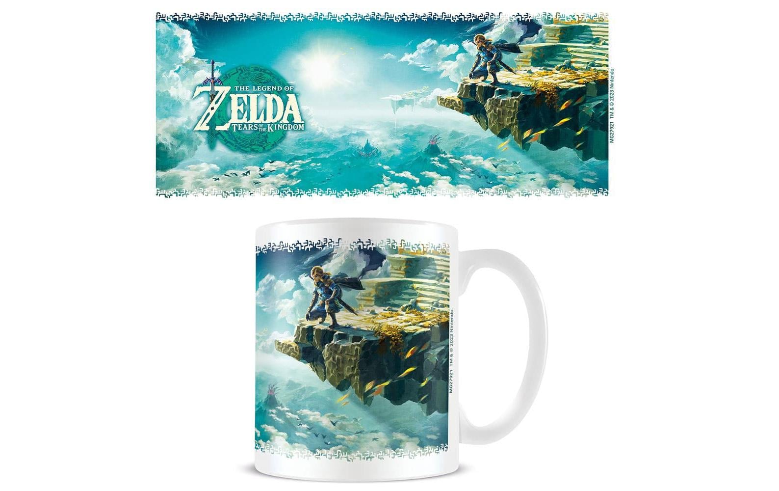 PYRAMID Zelda TotK Hyrule Skies Tasse – 315 ml, Keramik, spülmaschinenfest, mikrowellengeeignet