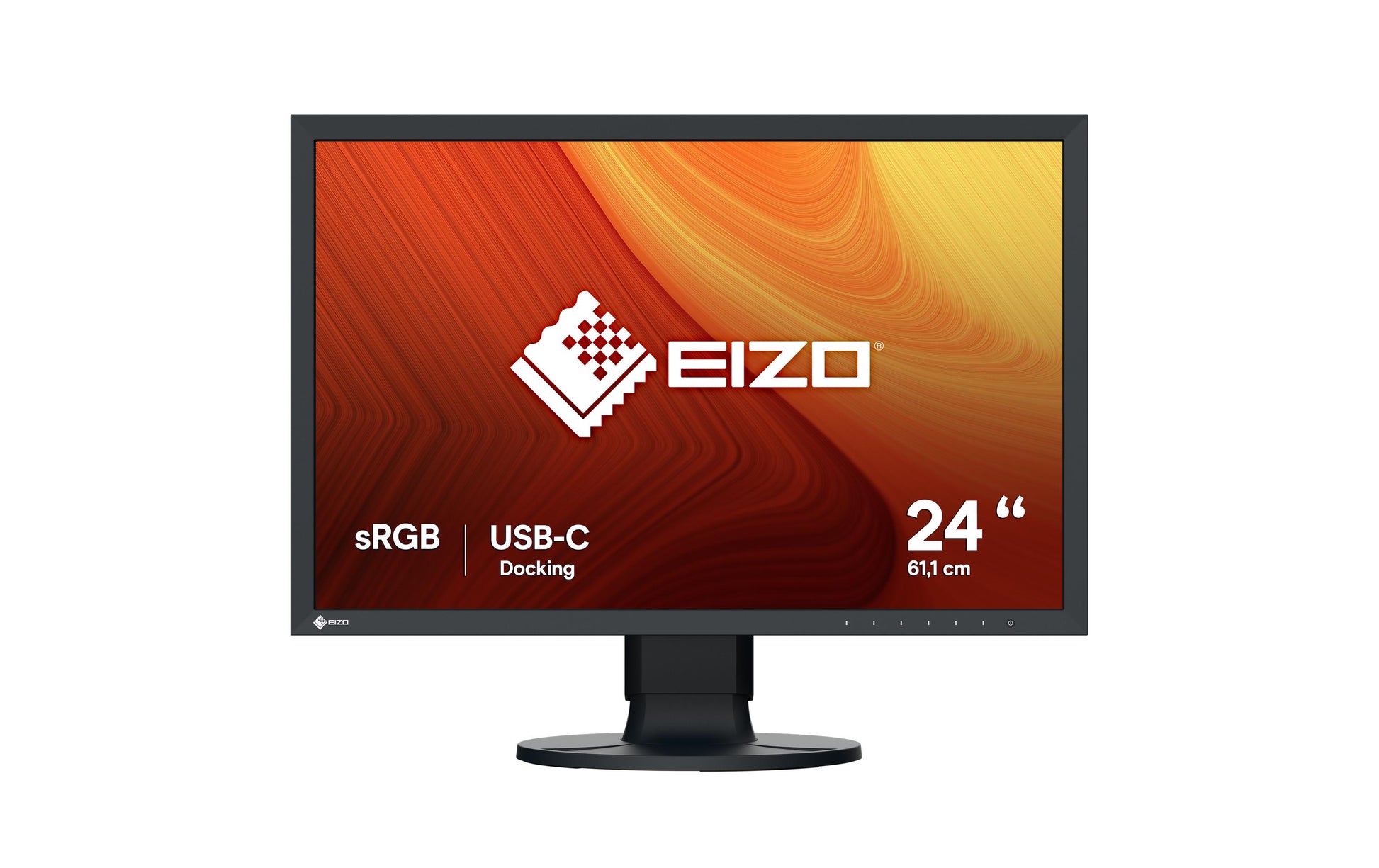 EIZO ColorEdge CS2400R – Monitor, 24,1" 1920 × 1200 (WUXGA), IPS, 60 Hz, 300 cd/m², VESA 100 × 100, Schwarz