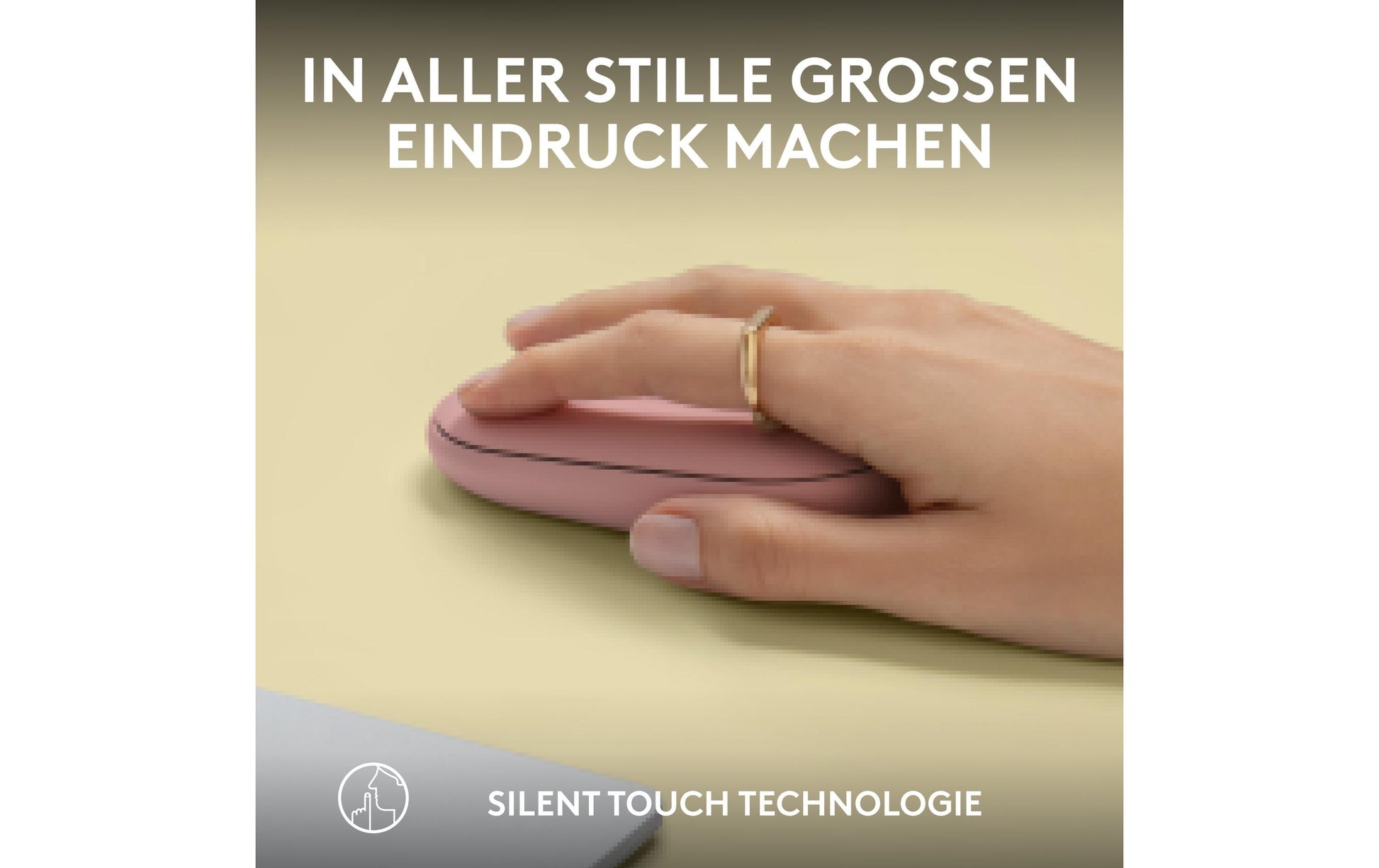 Logitech Pebble M350S Tonal Rose Maus – kabellos, Bluetooth, rosa