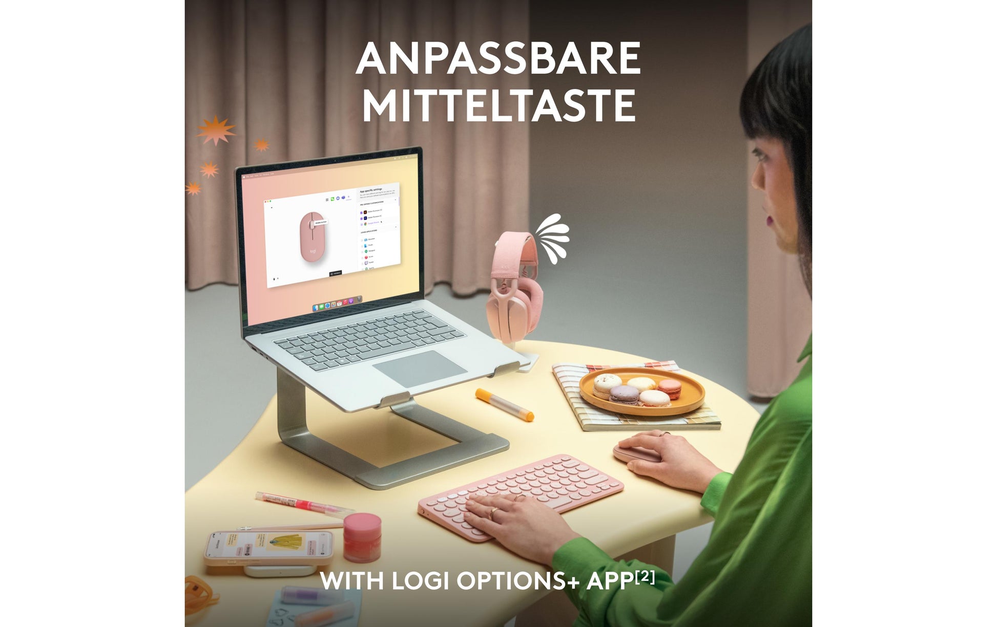 Logitech Pebble Mouse 2 M350S Maus – Weiss
