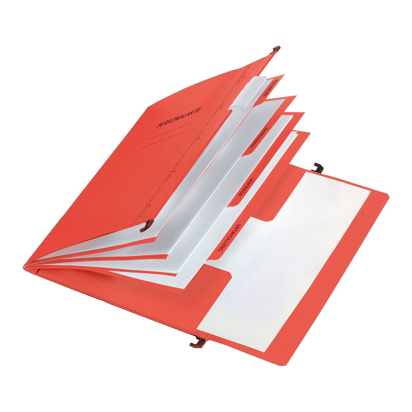 Pagna Hängeordner für A4 – Karton, Rot, 345 × 245 mm, mit Vordruck