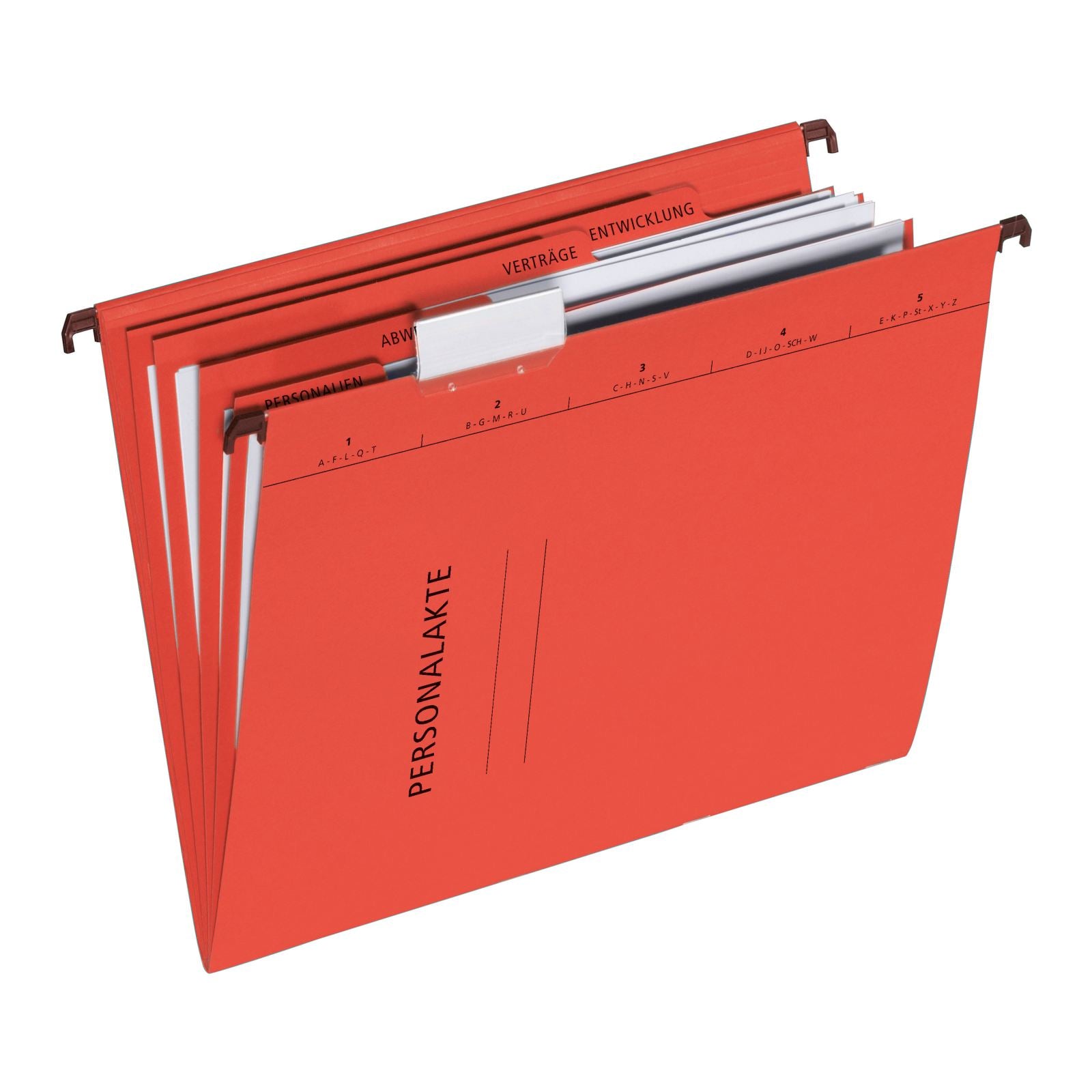Pagna Hängeordner für A4 – Karton, Rot, 345 × 245 mm, mit Vordruck