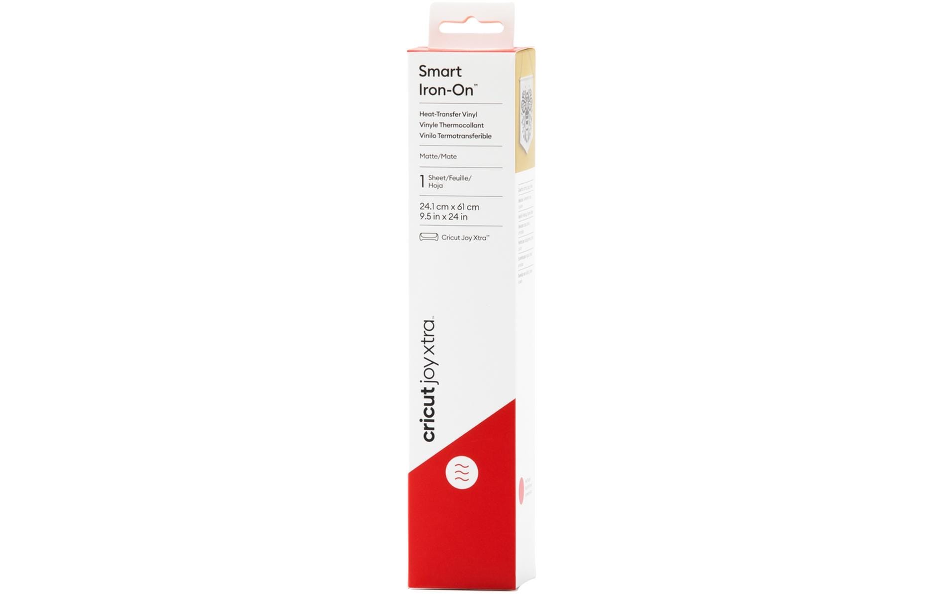 Cricut Aufbügelfolie – Rot – 241 × 610 mm – für Joy Xtra Schneideplotter