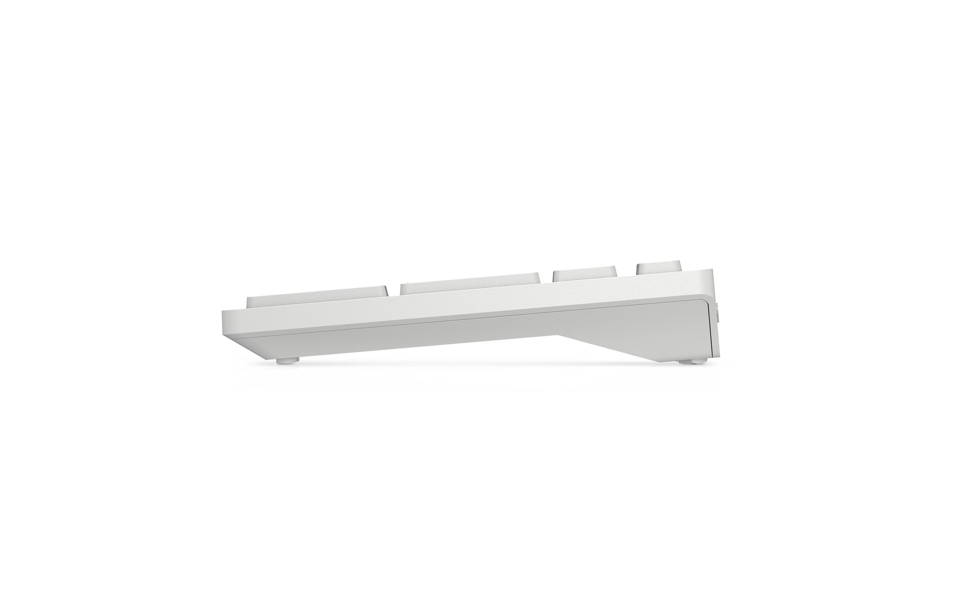 Dell KM5221W – Tastatur, kabellos (2,4 GHz), DE-Layout (DE), Fullsize (mit Ziffernblock), Scherenmechanik, weiss