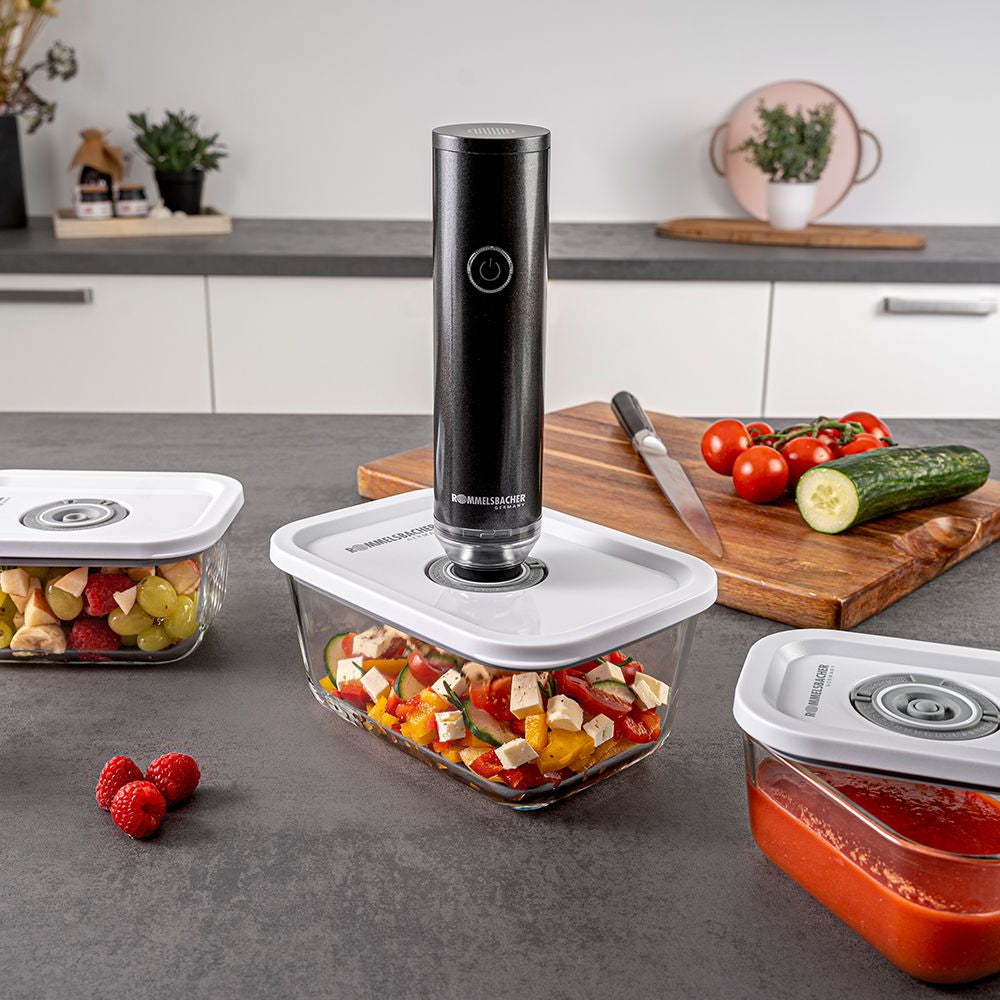 Rommelsbacher VAC 25 Hand-Vakuumpumpe – 7 l/min, USB