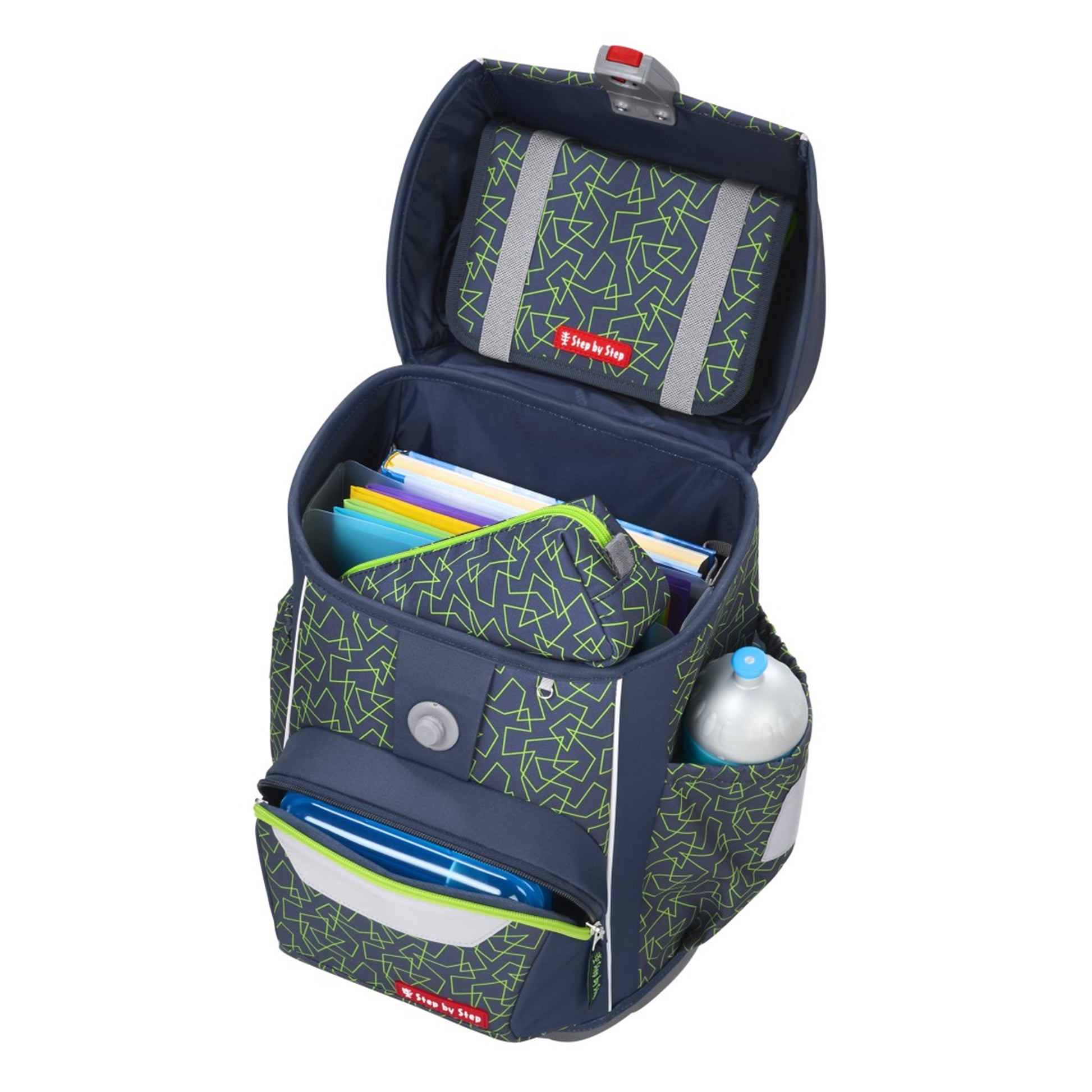 Step by Step Magic Mags Zubehörset – 4-teilig – Green Geometric – Recycelte Materialien