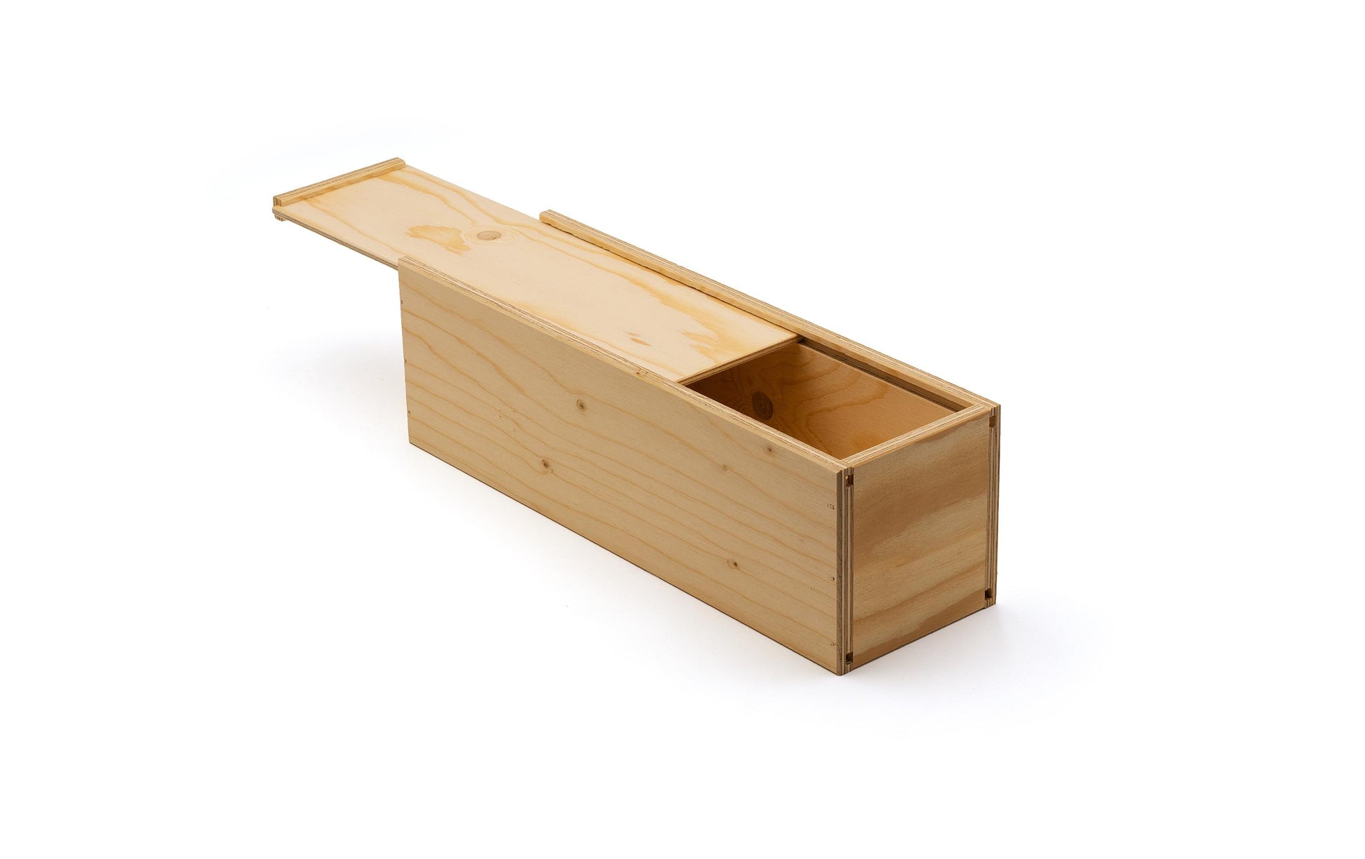 Weizenkorn Weinpräsentkarton Fichte Beige – Innenmass 353 × 108 × 108 mm – für 1 Flasche – 1 Stück