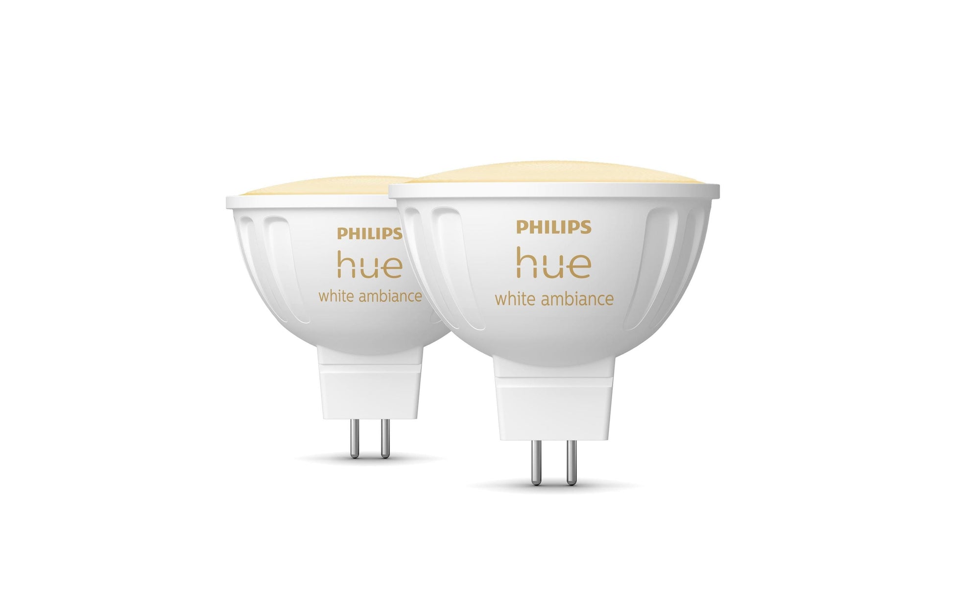 Philips Hue Smart-Leuchtmittel GU5.3 MR16 – 2000–6500 K, 400 lm, 5,1 W, Zigbee – für Philips Hue – 2 Stk.