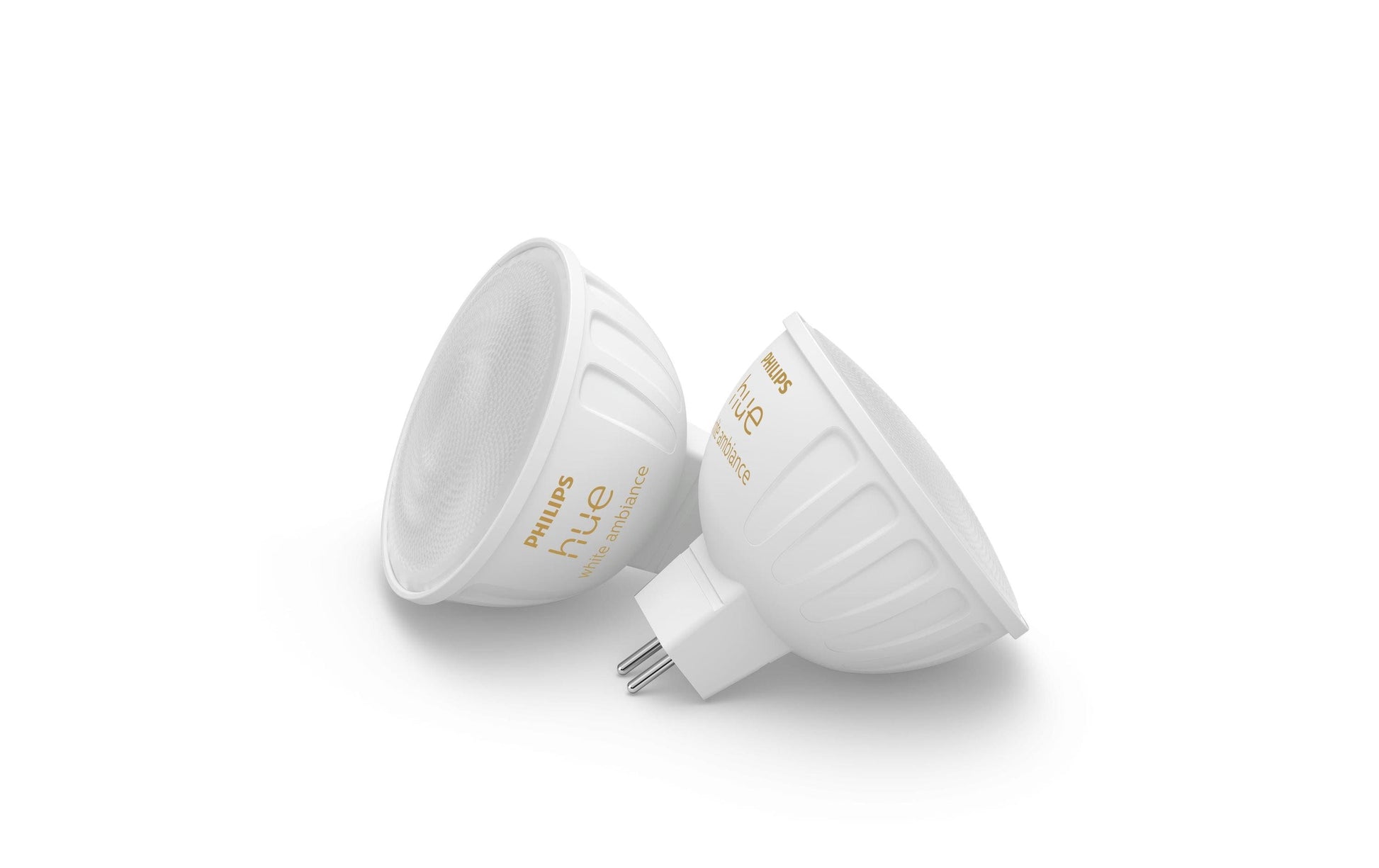 Philips Hue Smart-Leuchtmittel GU5.3 MR16 – 2000–6500 K, 400 lm, 5,1 W, Zigbee – für Philips Hue – 2 Stk.