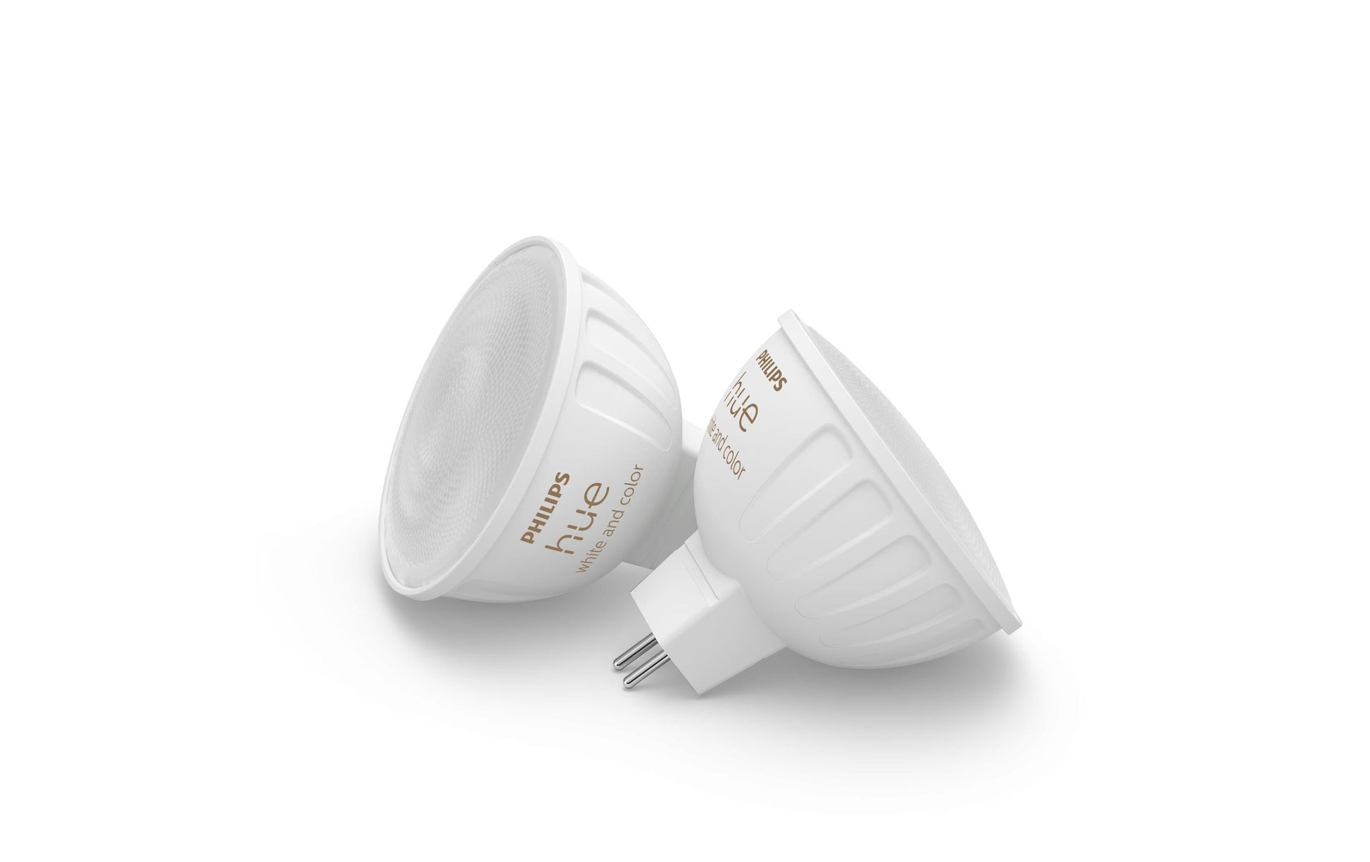 Philips Hue LED-Reflektor MR16 GU5.3 2er-Pack – 6,3 W dimmbar, 400 lm, 2000–6500 K, für Zigbee