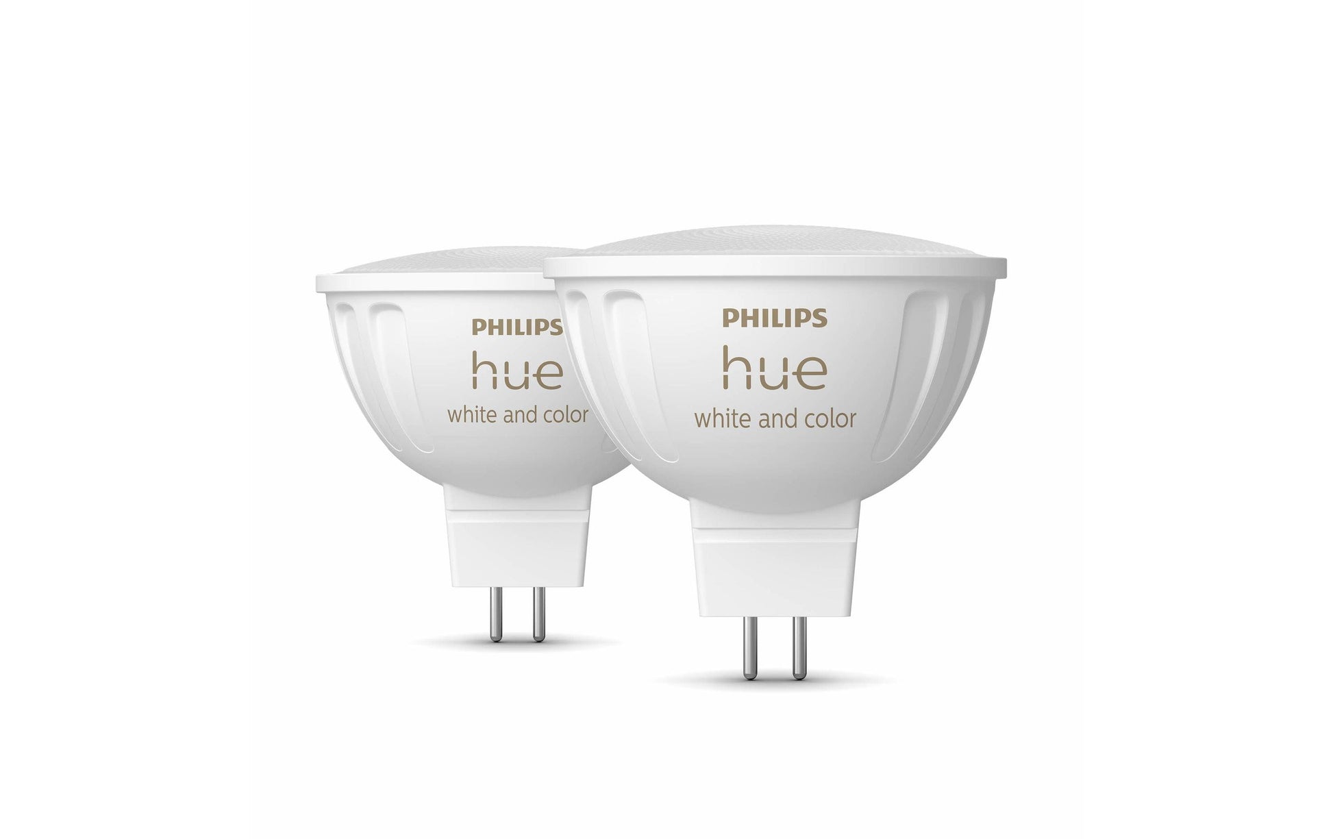 Philips Hue LED-Reflektor MR16 GU5.3 2er-Pack – 6,3 W dimmbar, 400 lm, 2000–6500 K, für Zigbee