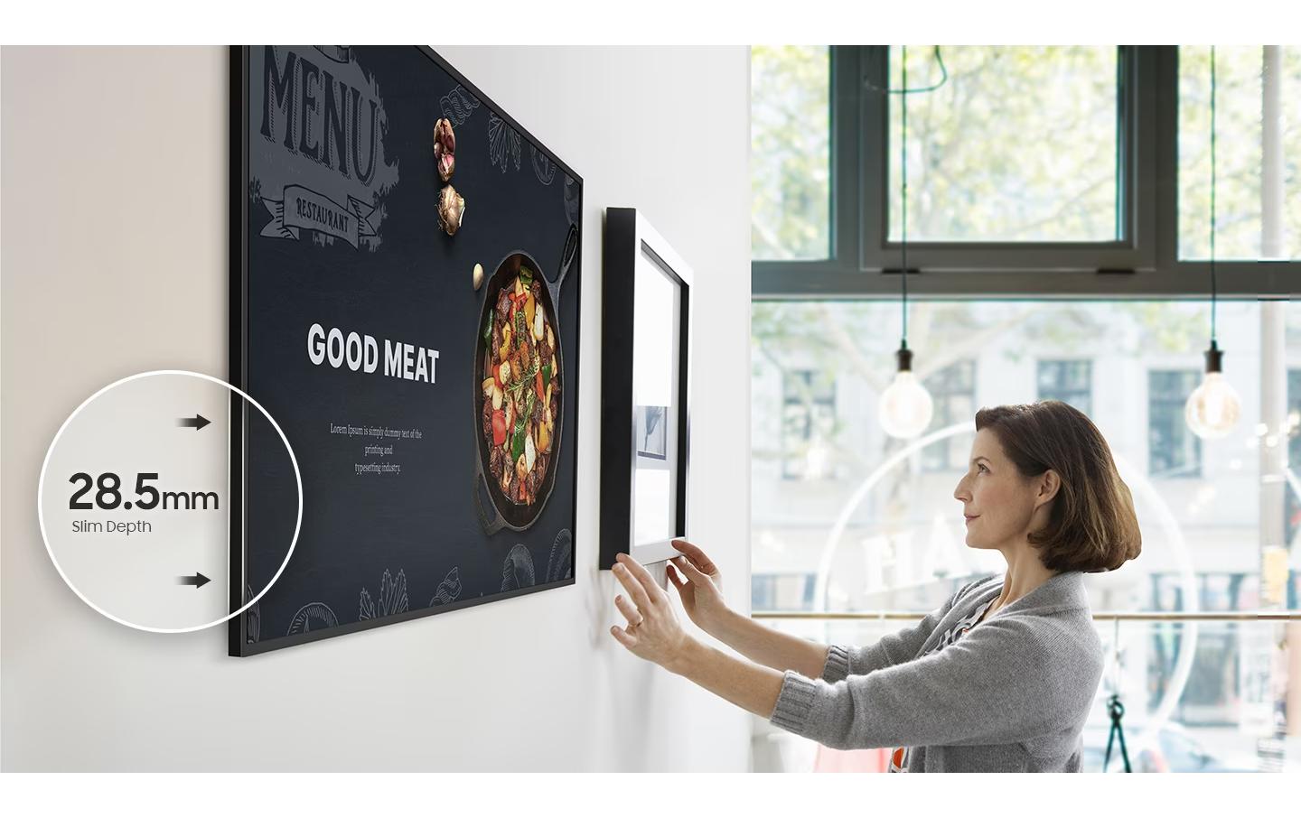 Samsung QH75C – Signage-Display, 75", Ultra HD 4K, 700 cd/m², 24/7