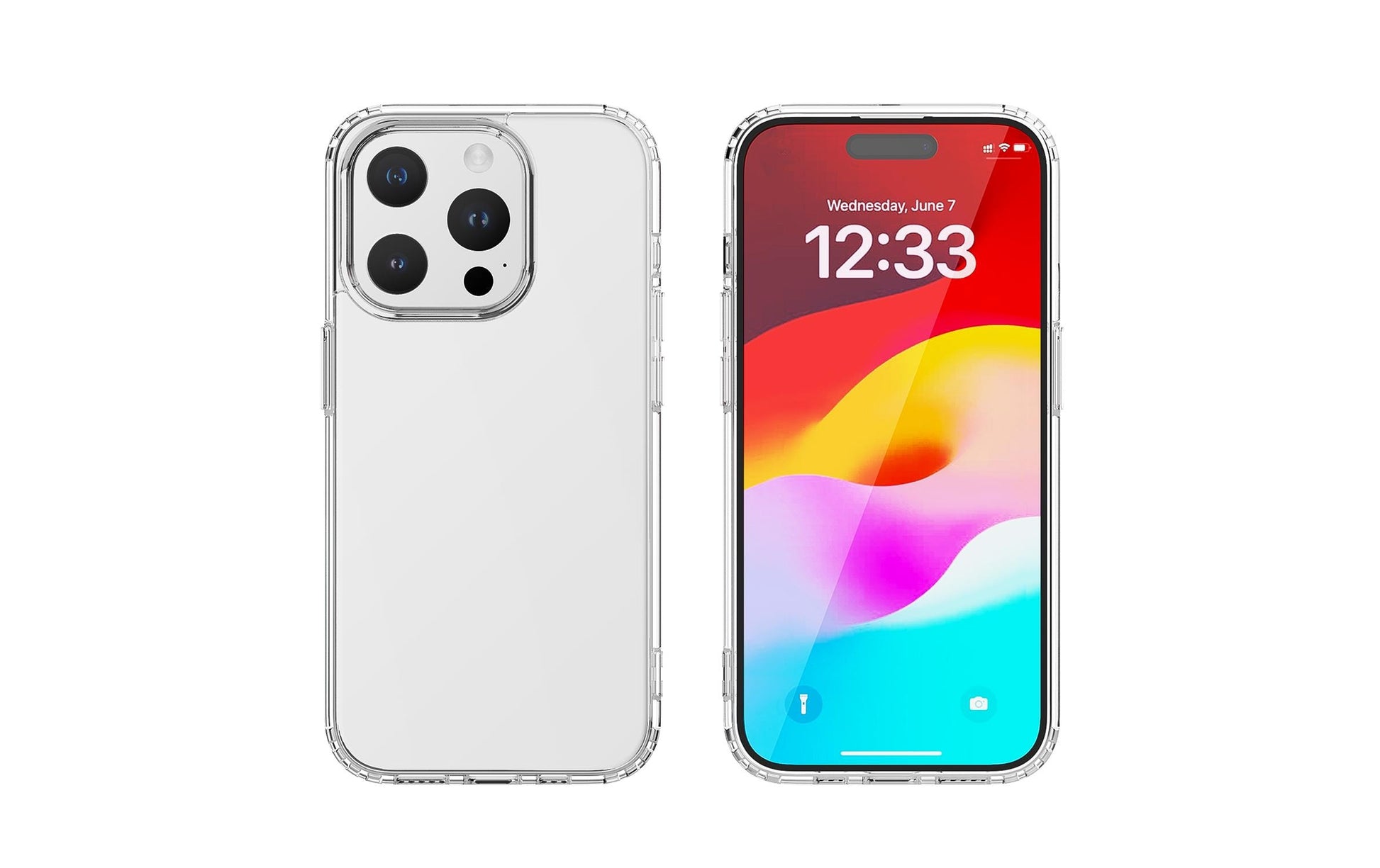 4smarts 360° Protection Set Folio – für Apple iPhone 15 Plus, MagSafe, PC+TPU, Transparent, mit Displayschutz