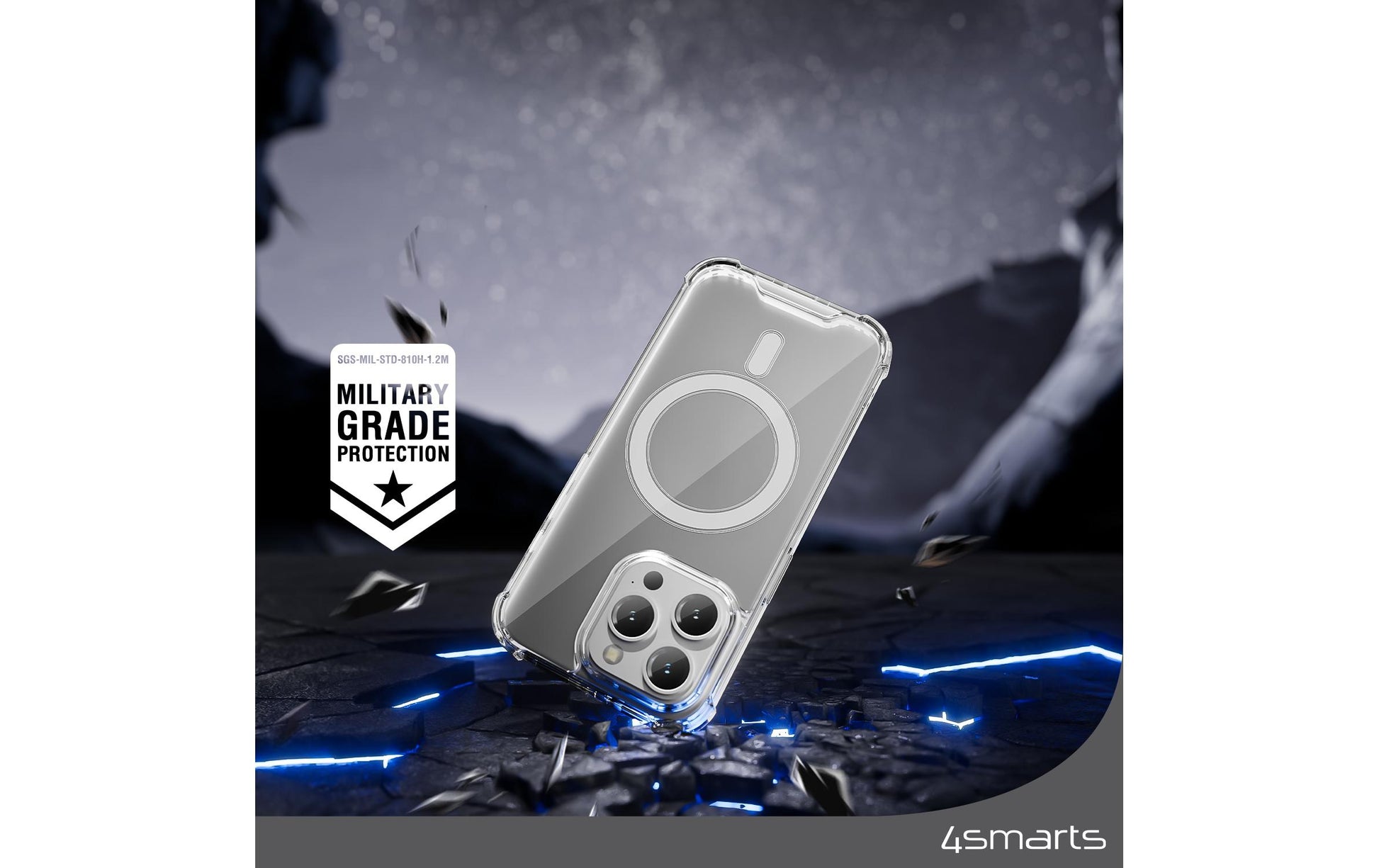 4smarts Ultimag Backcover – für Apple iPhone 15, MagSafe, TPU, Transparent