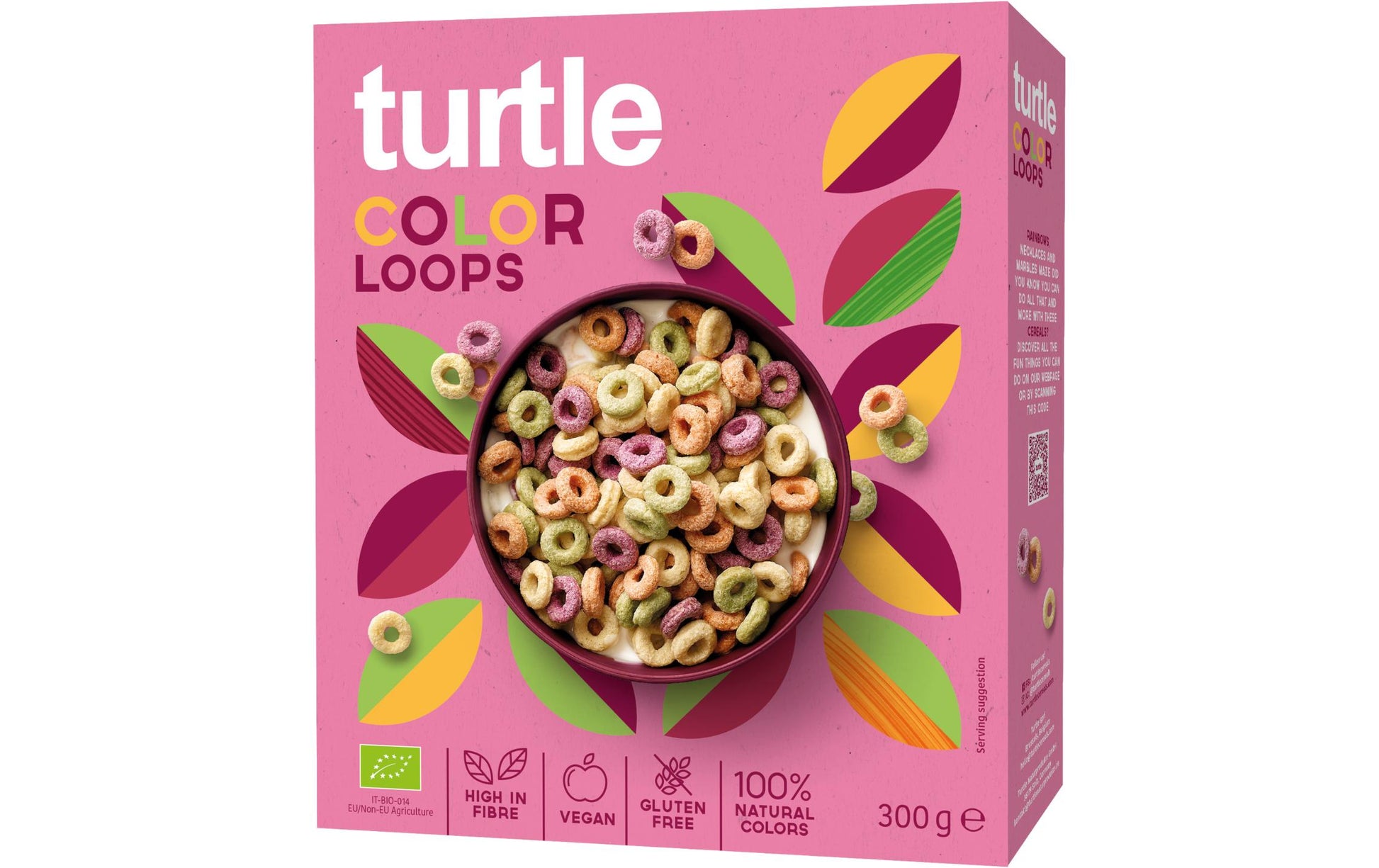turtle Color Loops Müesli & Cerealien – Früchte, bio, glutenfrei – 300 g