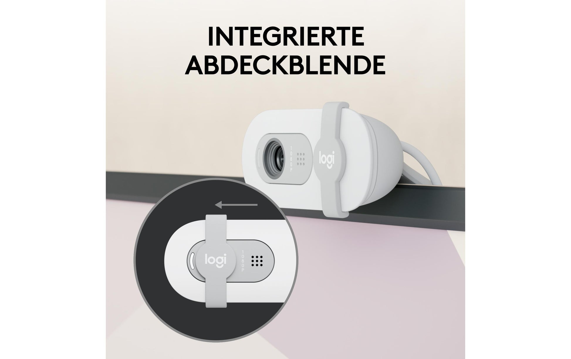 Logitech Brio 100 – Webcam – Full HD 1080p, USB, Off-White