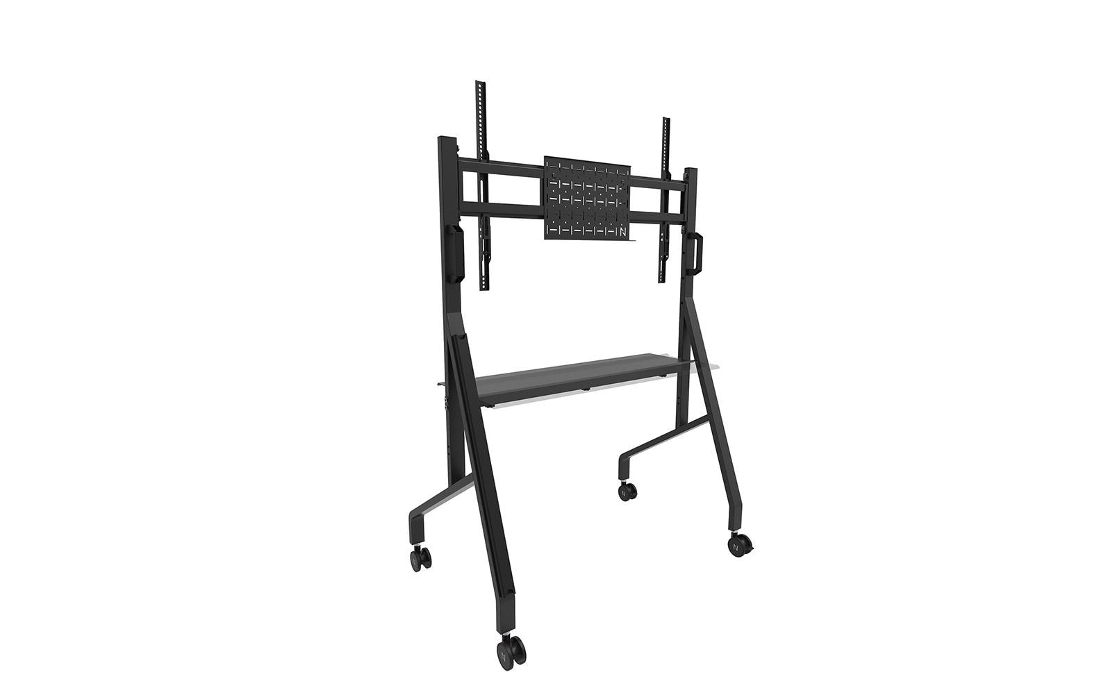 Neomounts FL50-525BL1 – Trolley, höhenverstellbar, für 55–86", VESA 100×100–900×600, bis 76 kg, schwarz