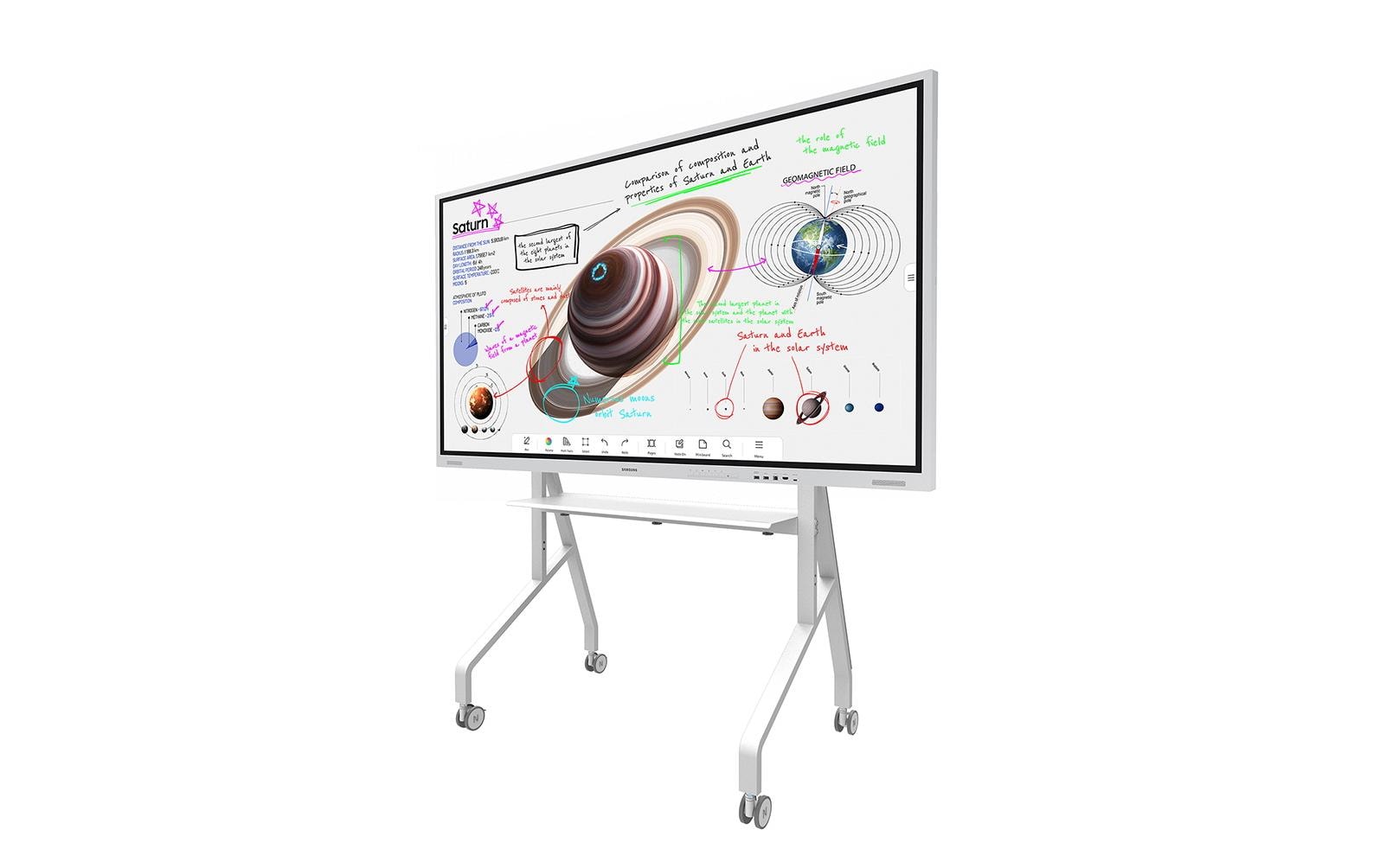Neomounts Display-Trolley FL50-525WH1 – für 55–86", VESA 100×100–900×600, abschliessbar