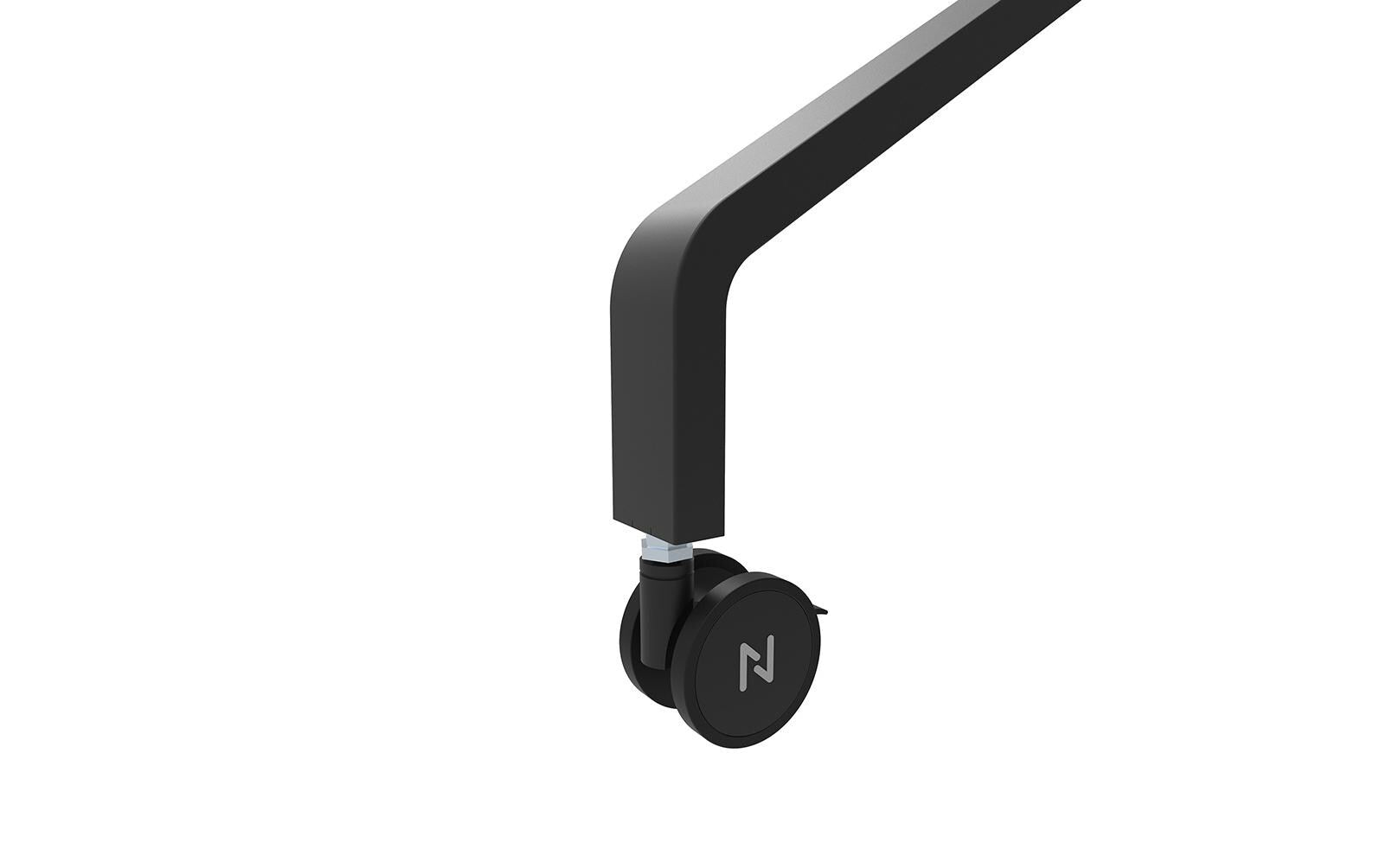 Neomounts FL50-525BL1 – Trolley, höhenverstellbar, für 55–86", VESA 100×100–900×600, bis 76 kg, schwarz