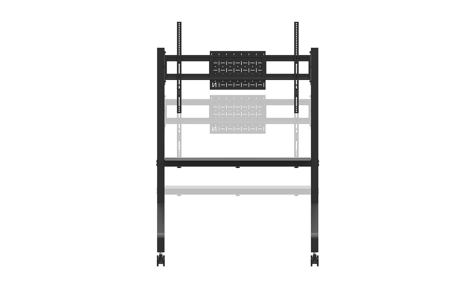 Neomounts FL50-525BL1 – Trolley, höhenverstellbar, für 55–86", VESA 100×100–900×600, bis 76 kg, schwarz