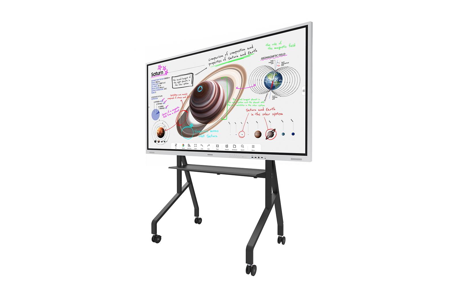 Neomounts FL50-525BL1 – Trolley, höhenverstellbar, für 55–86", VESA 100×100–900×600, bis 76 kg, schwarz