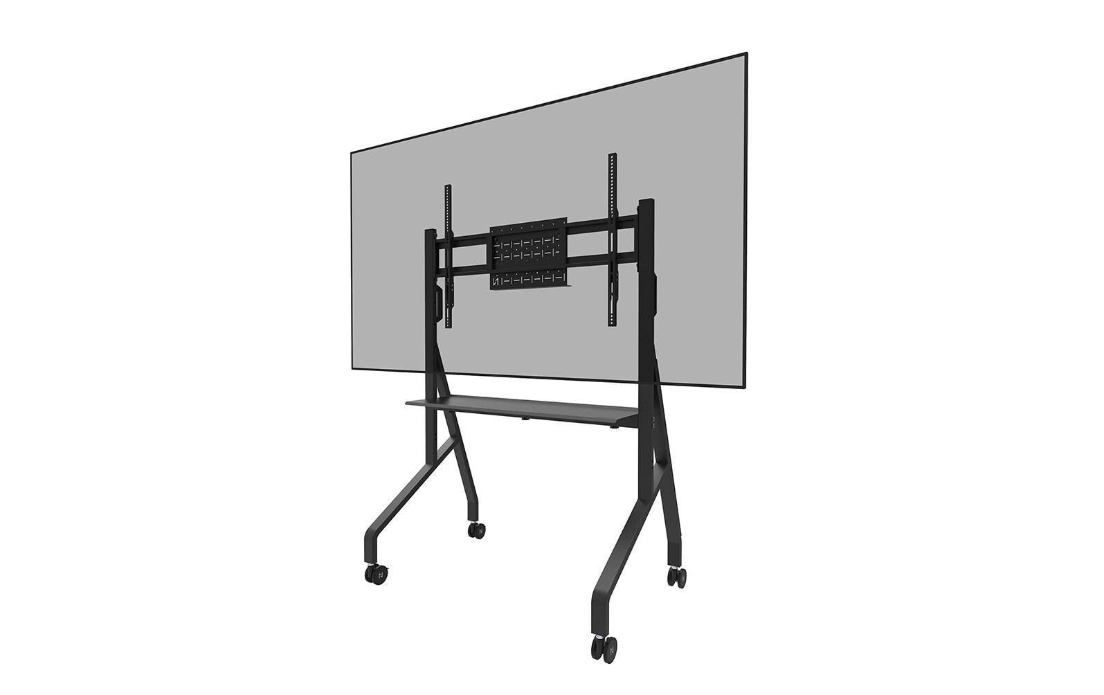 Neomounts FL50-525BL1 – Trolley, höhenverstellbar, für 55–86", VESA 100×100–900×600, bis 76 kg, schwarz
