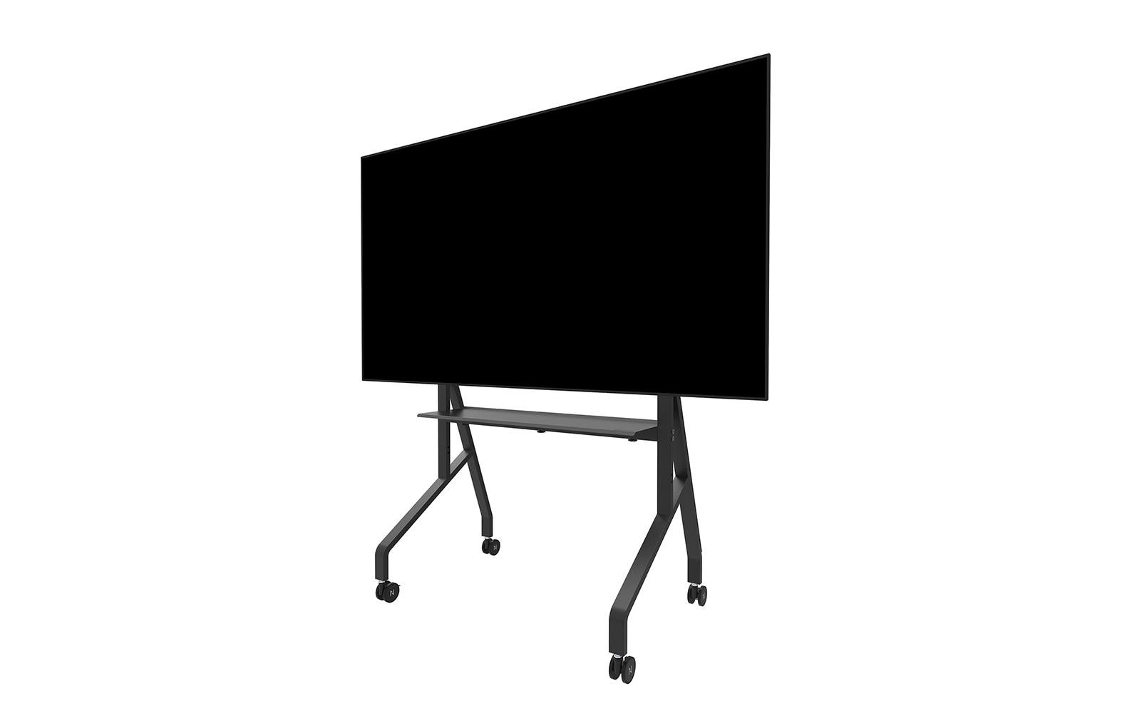 Neomounts FL50-525BL1 – Trolley, höhenverstellbar, für 55–86", VESA 100×100–900×600, bis 76 kg, schwarz