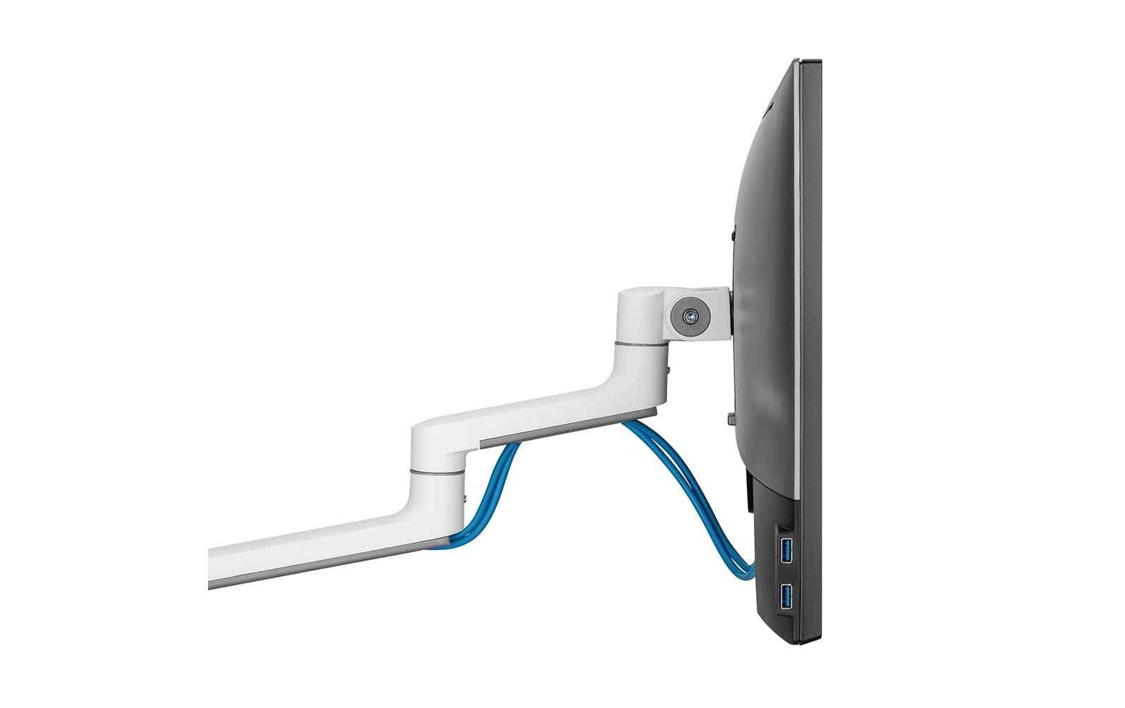 Neomounts DS60-425WH1 – Monitorarm, 1, Tischklemme, bis 27", VESA 75 × 75/100 × 100 mm, 8 kg, weiss