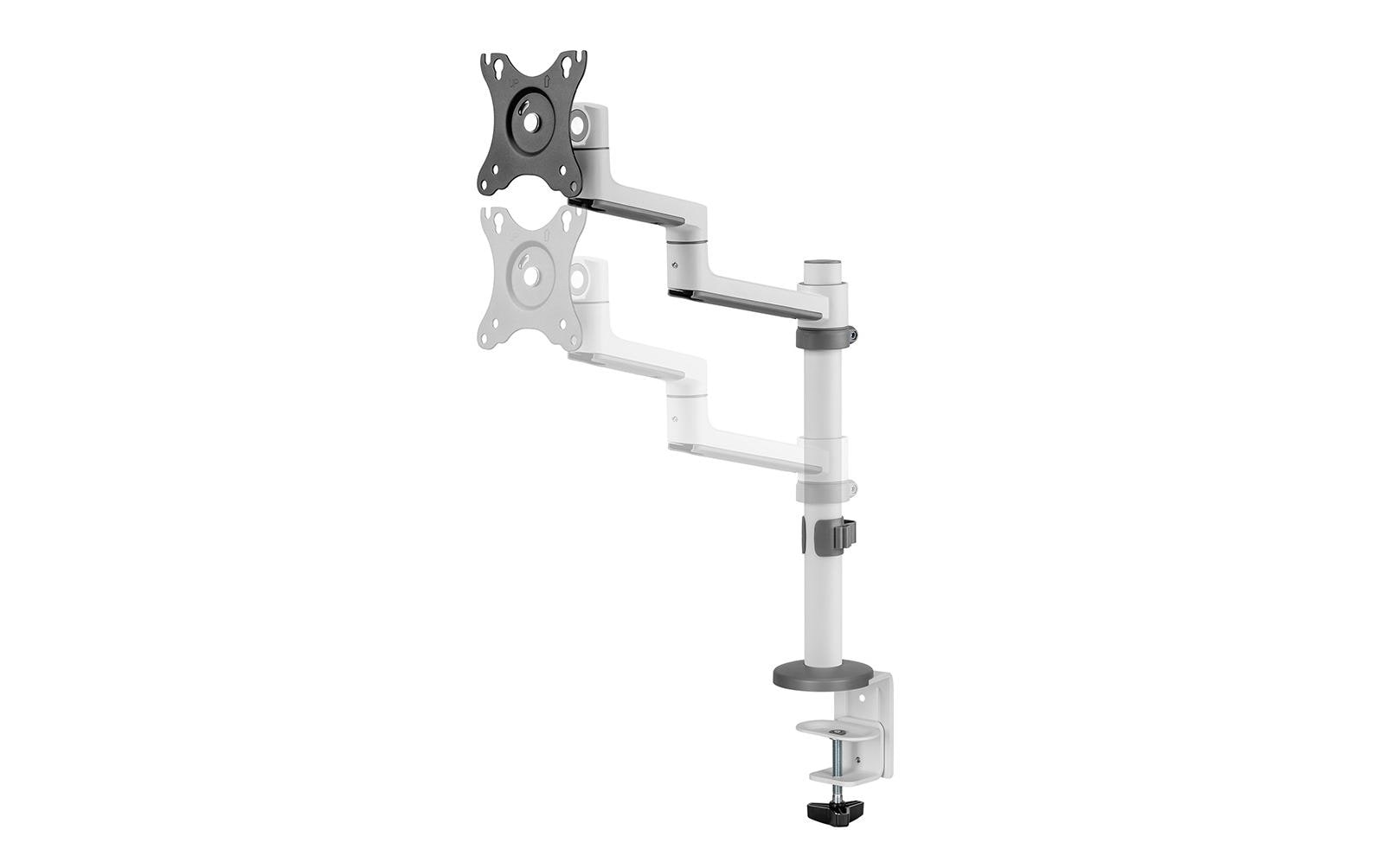 Neomounts DS60-425WH1 – Monitorarm, 1, Tischklemme, bis 27", VESA 75 × 75/100 × 100 mm, 8 kg, weiss
