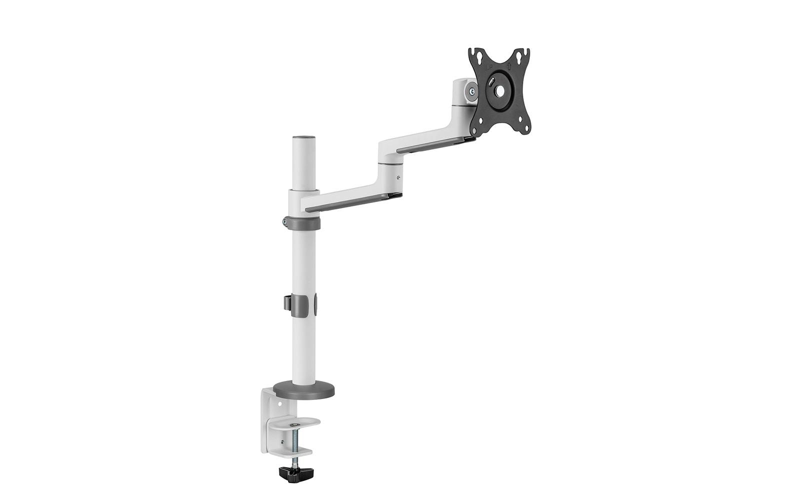 Neomounts DS60-425WH1 – Monitorarm, 1, Tischklemme, bis 27", VESA 75 × 75/100 × 100 mm, 8 kg, weiss