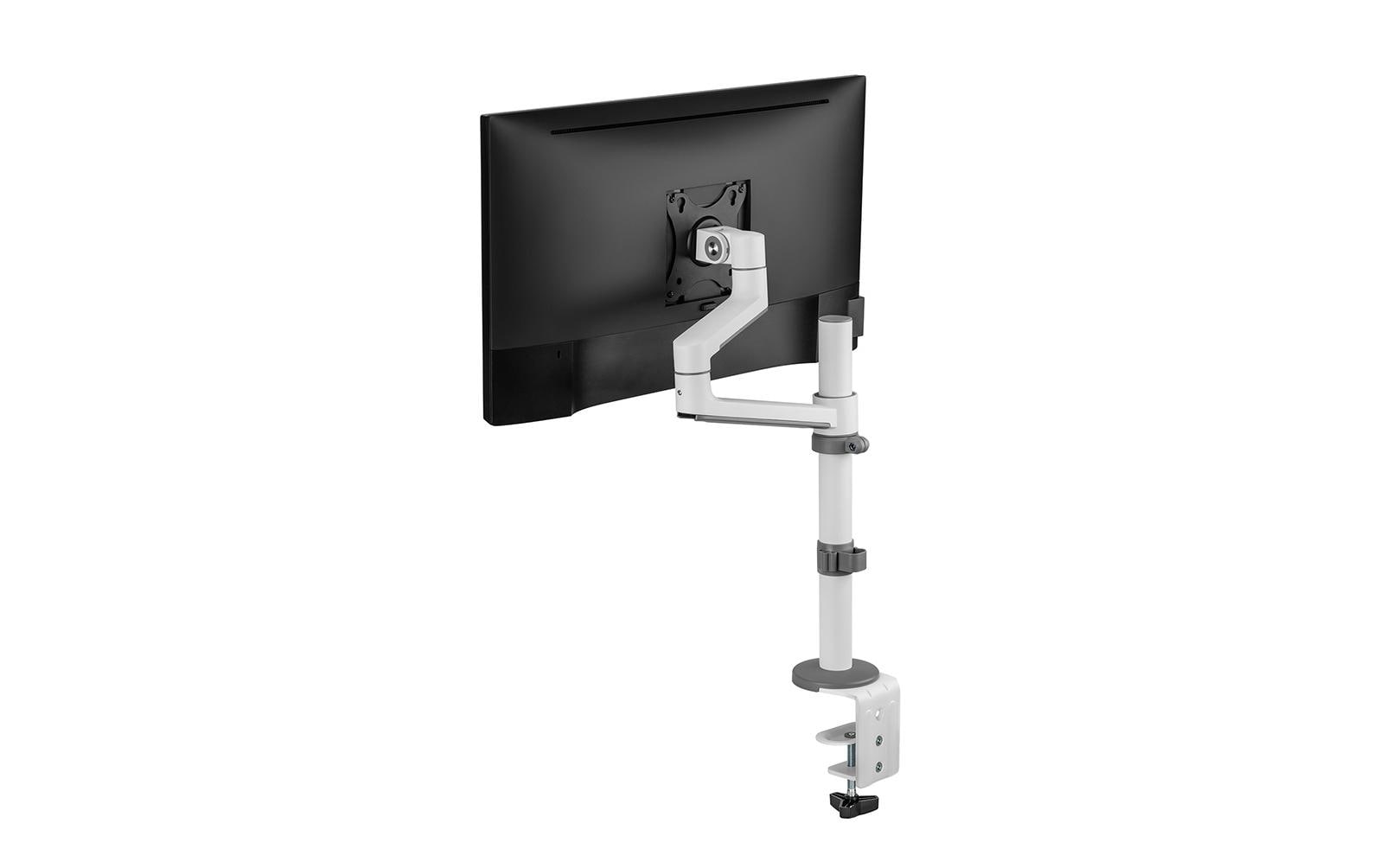 Neomounts DS60-425WH1 – Monitorarm, 1, Tischklemme, bis 27", VESA 75 × 75/100 × 100 mm, 8 kg, weiss