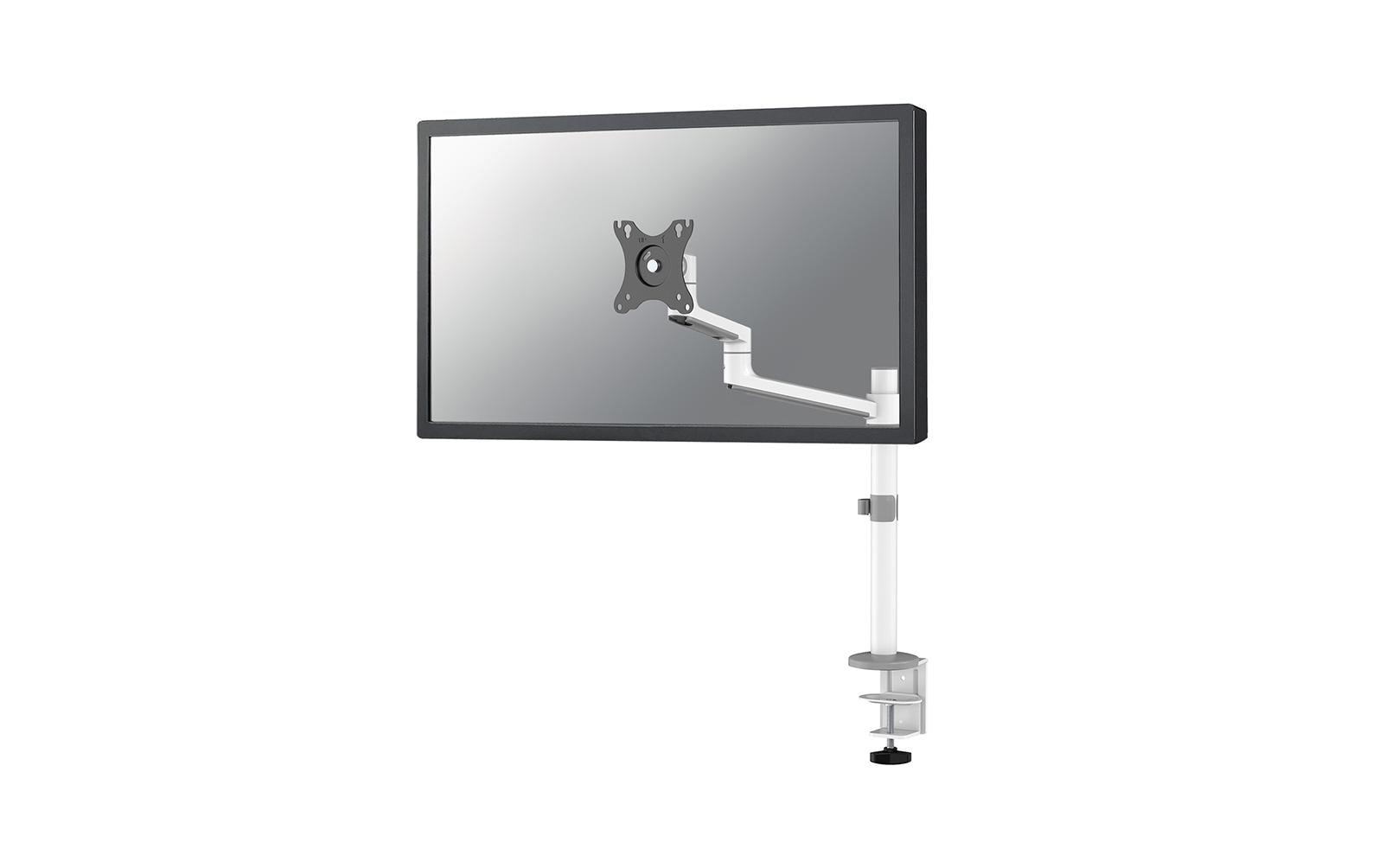 Neomounts DS60-425WH1 – Monitorarm, 1, Tischklemme, bis 27", VESA 75 × 75/100 × 100 mm, 8 kg, weiss