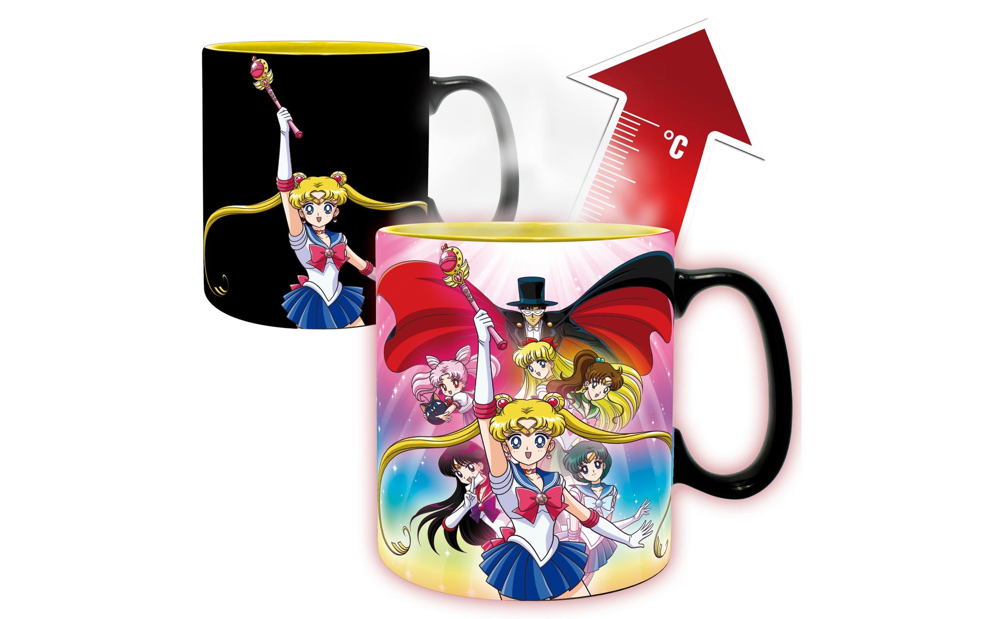 ABYstyle Kaffeetasse – 460 ml, Keramik, Mehrfarbig, Thermoeffekt