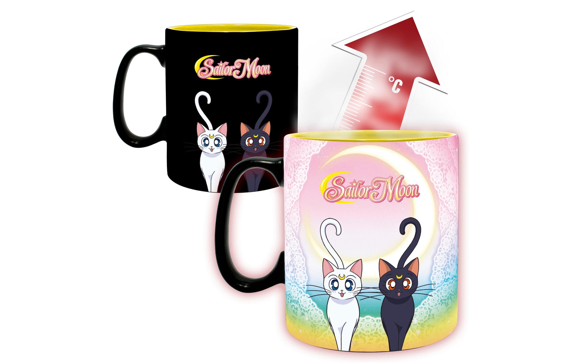ABYstyle Kaffeetasse – 460 ml, Keramik, Mehrfarbig, Thermoeffekt